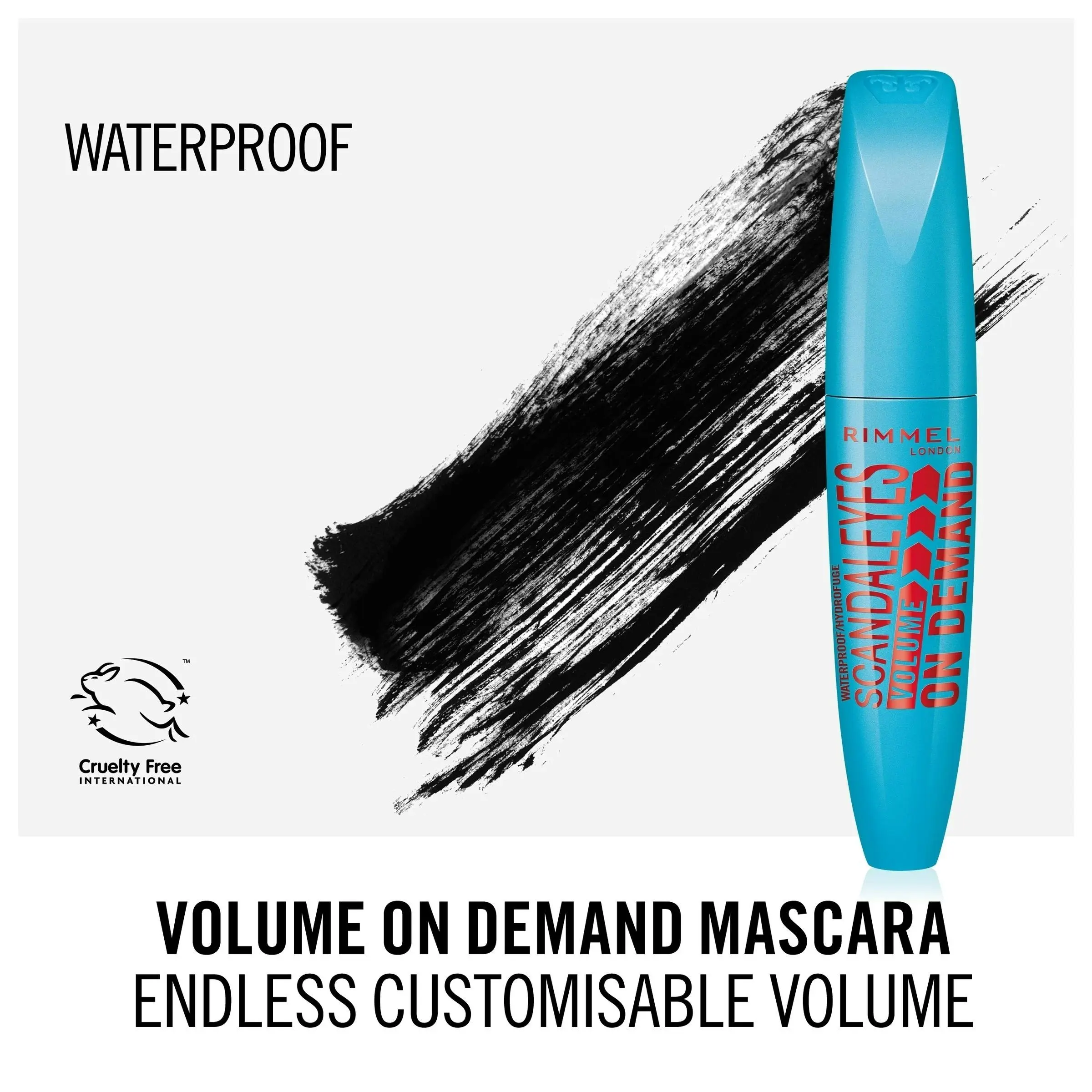 Rimmel Scandal'Eyes Volume On Demand Waterproof Mascara Black