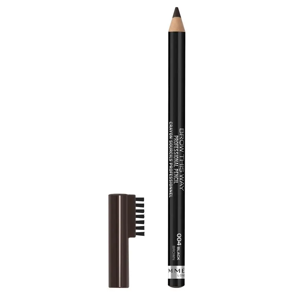 Rimmel Brow This Way Professional Eyebrow Pencil #004 Black Brown