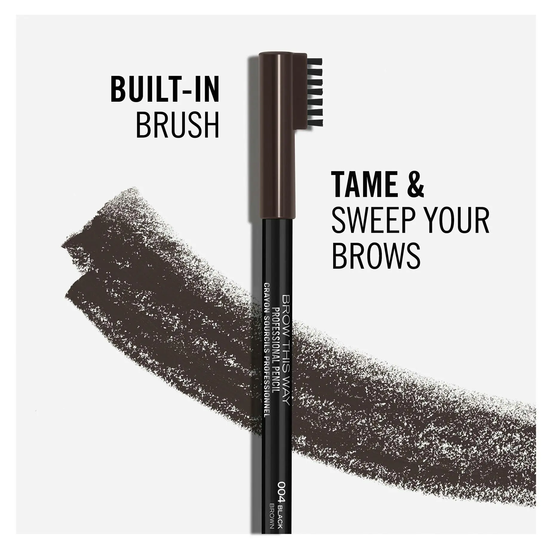 Rimmel Brow This Way Professional Eyebrow Pencil #004 Black Brown