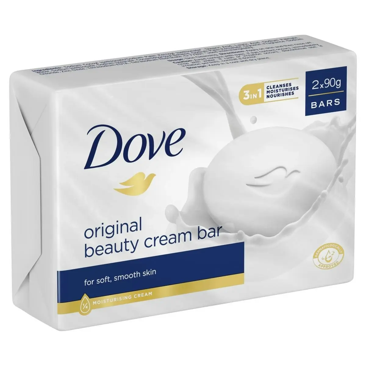 Dove Beauty Cream Bar Original Soap 90g 2 Bars