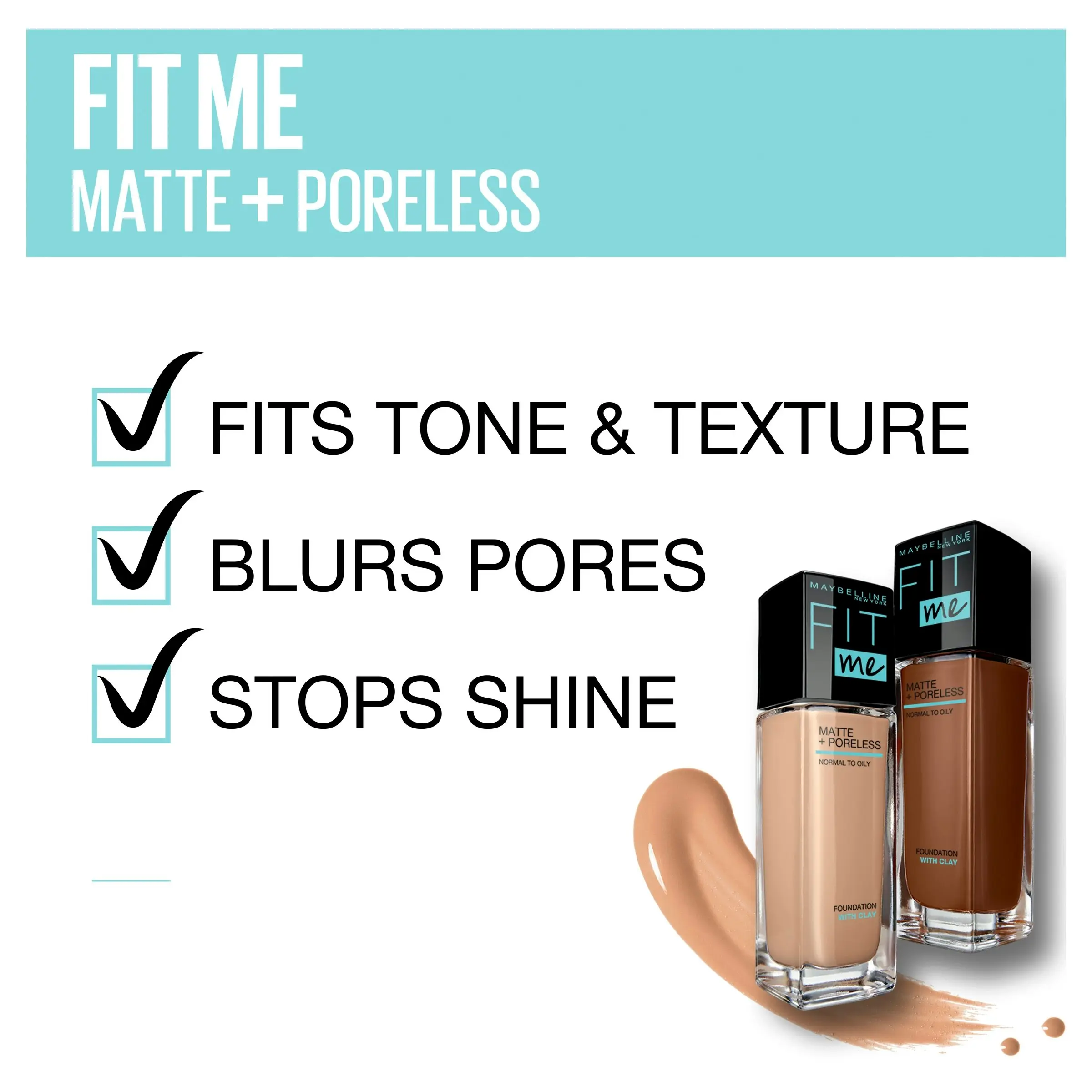 Maybelline Fit Me Matte & Poreless Mattifying Liquid Foundation Sun Beige 310