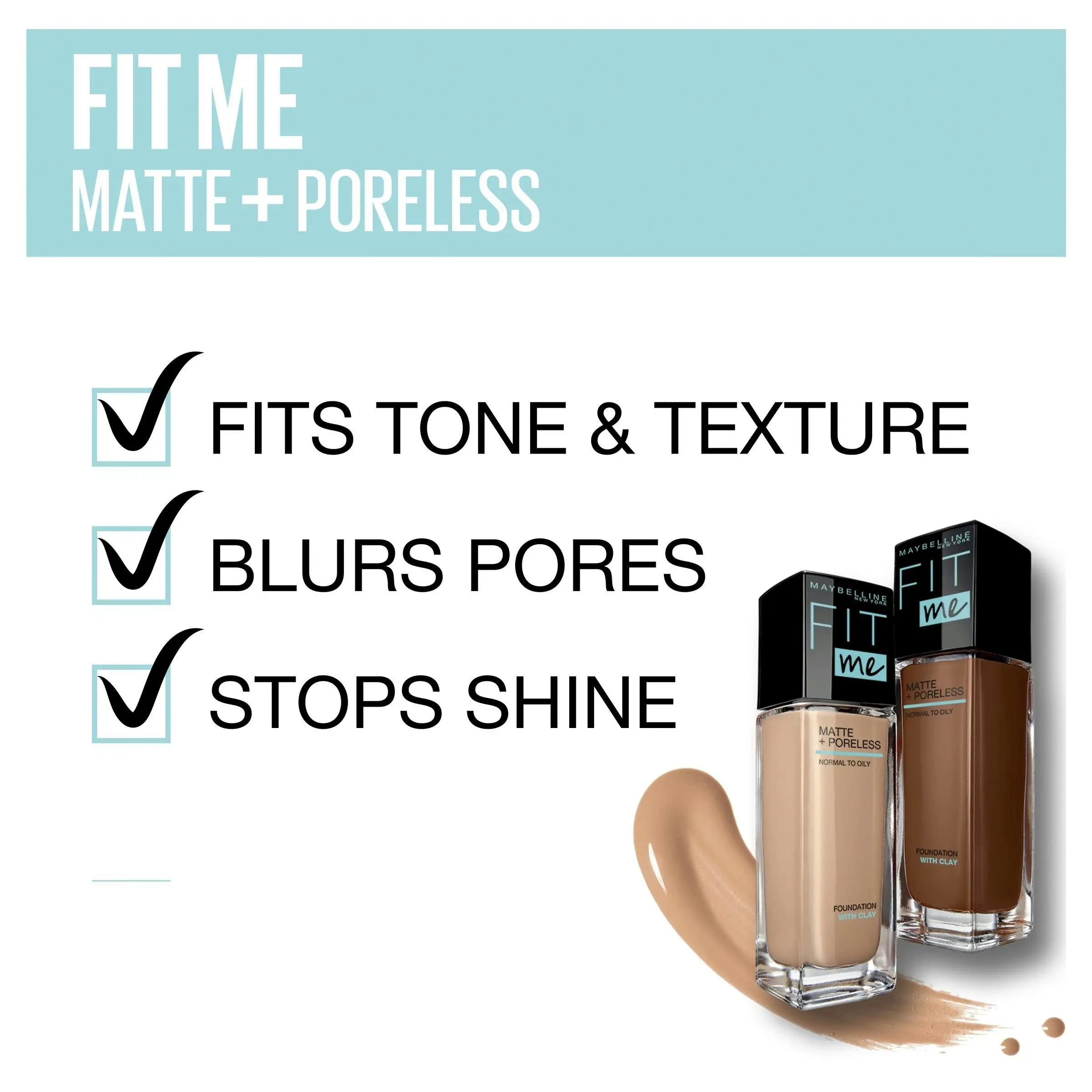 Maybelline Fit Me Matte & Poreless Mattifying Liquid Foundation Natural Ivory 112