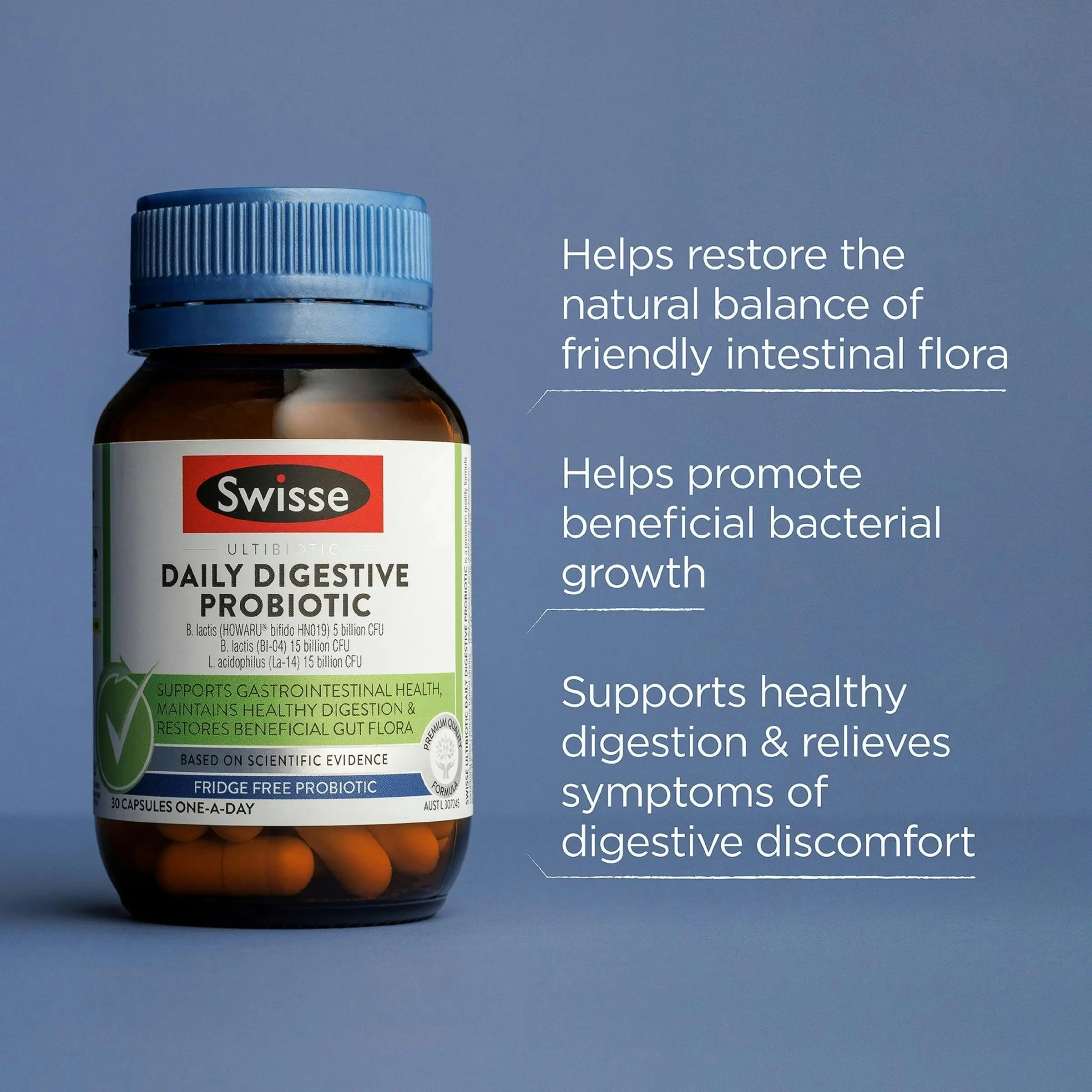 Swisse Ultibiotic Daily Digestive Probiotic 30 Pack