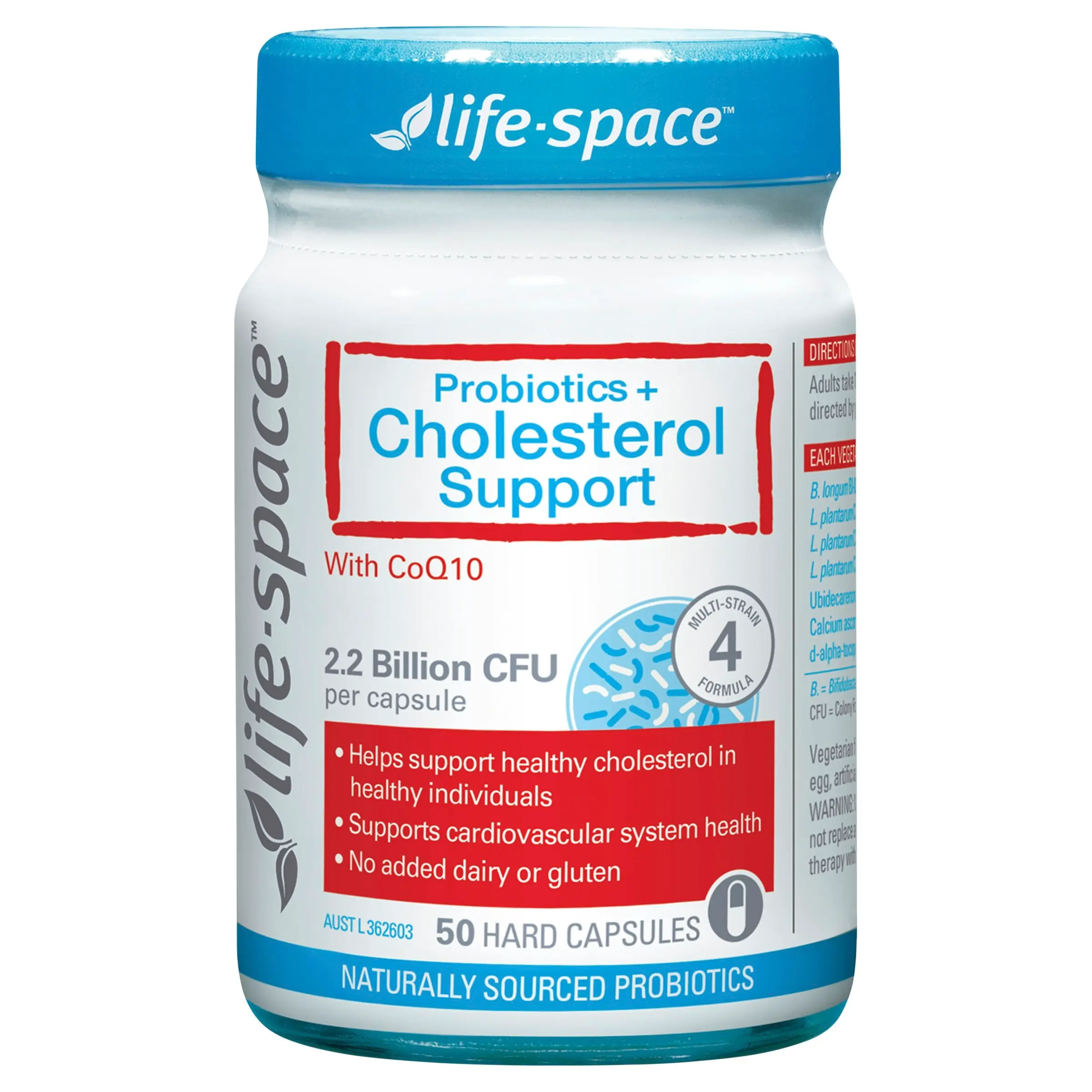 Life-Space Probiotic + Cholesterol Support 50 Caps