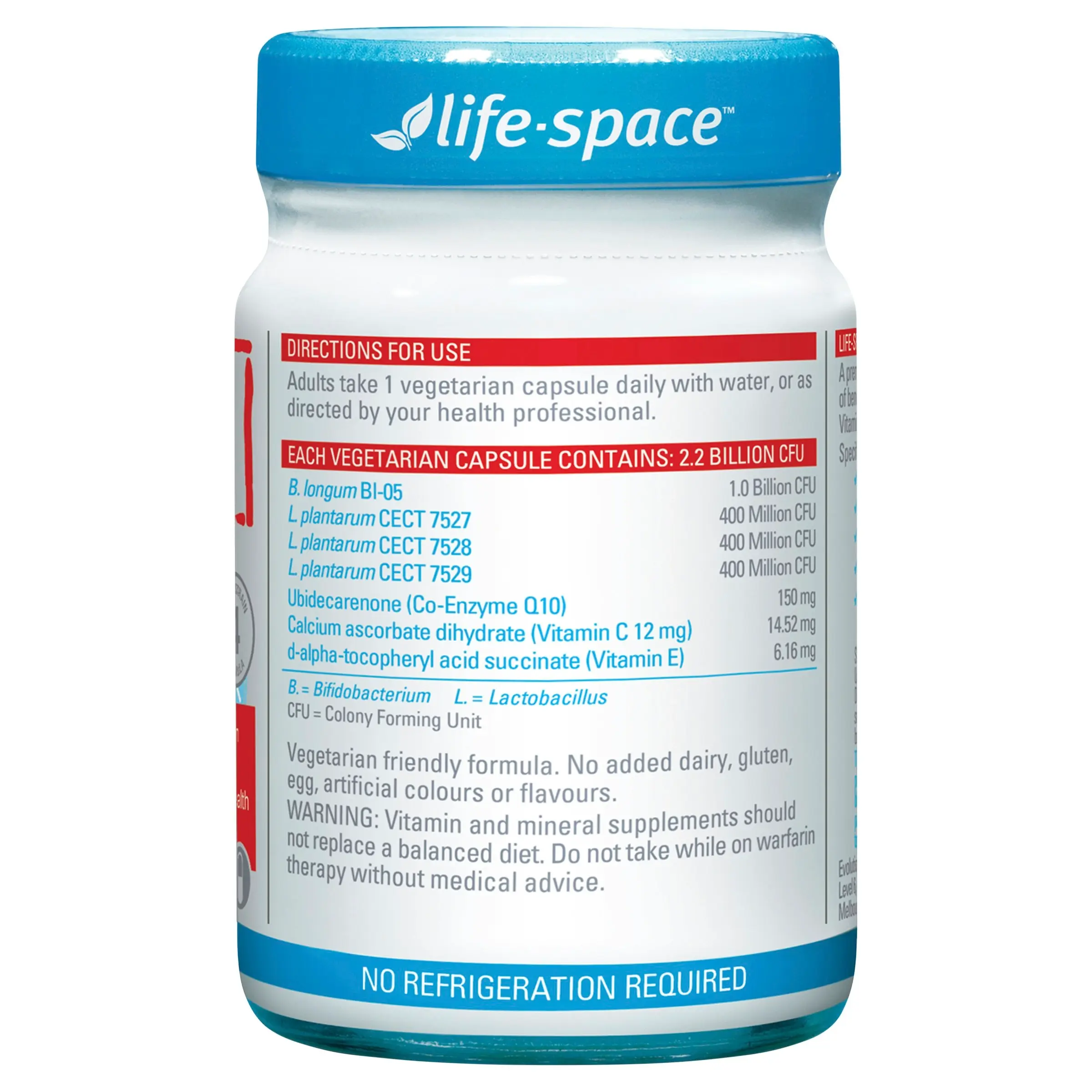 Life-Space Probiotic + Cholesterol Support 50 Caps