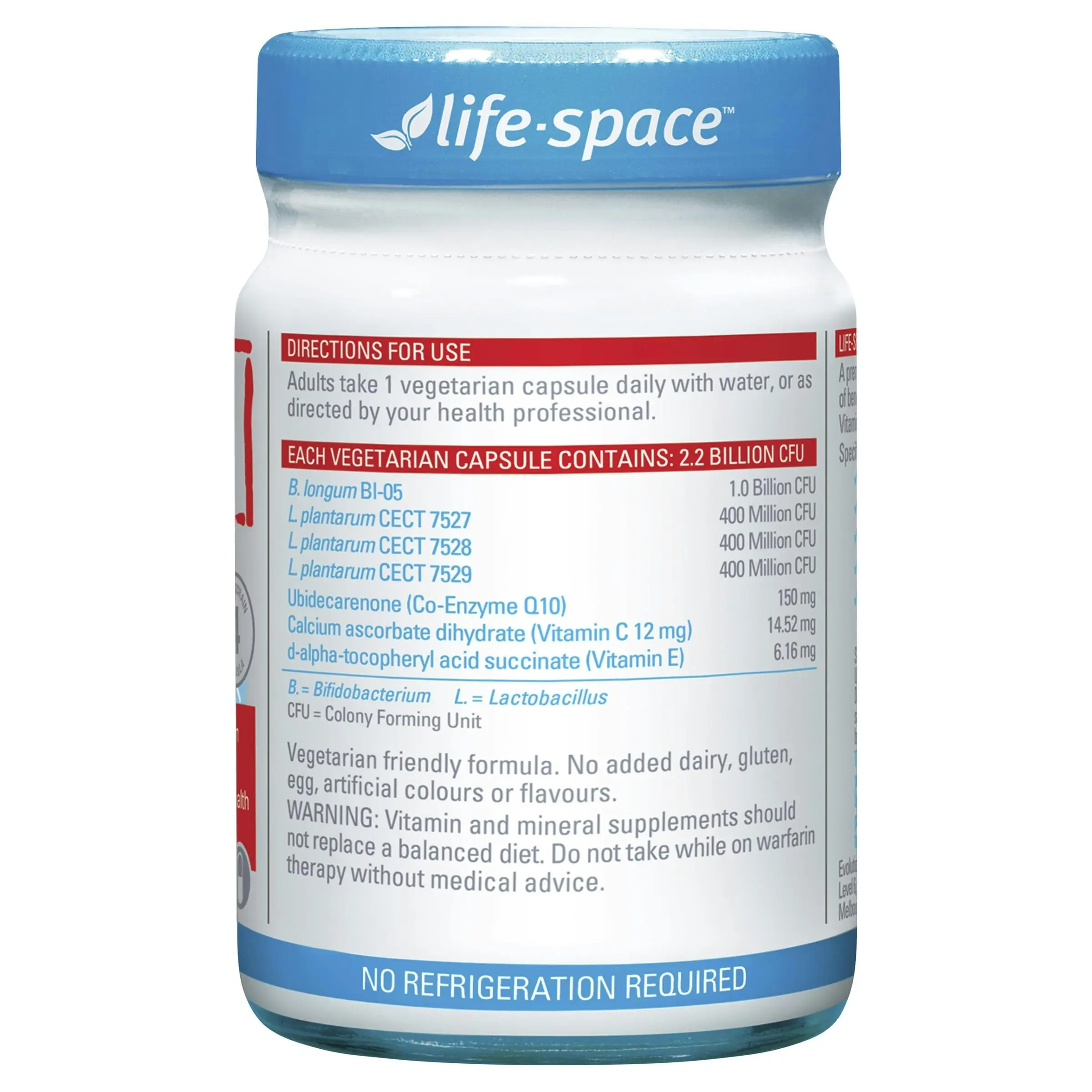 Life-Space Probiotic + Cholesterol Support 50 Caps