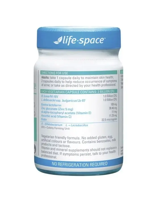 Life-Space Probiotic + Skin Rebalance 30 Caps