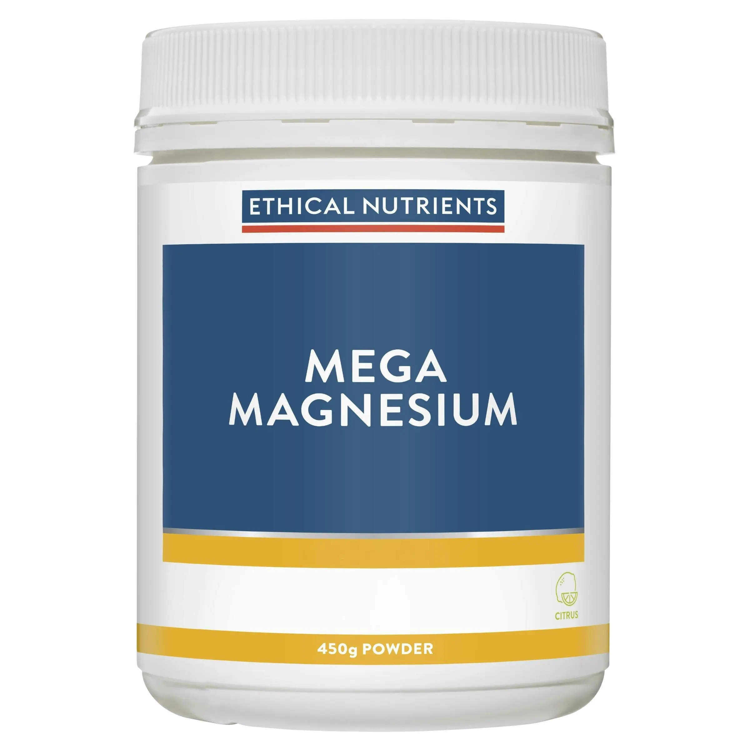 Ethical Nutrients Mega Magnesium Powder Citrus 450g