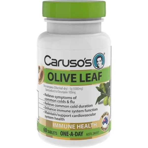 Caruso's Natural Health Olive Leaf 60 Tablets