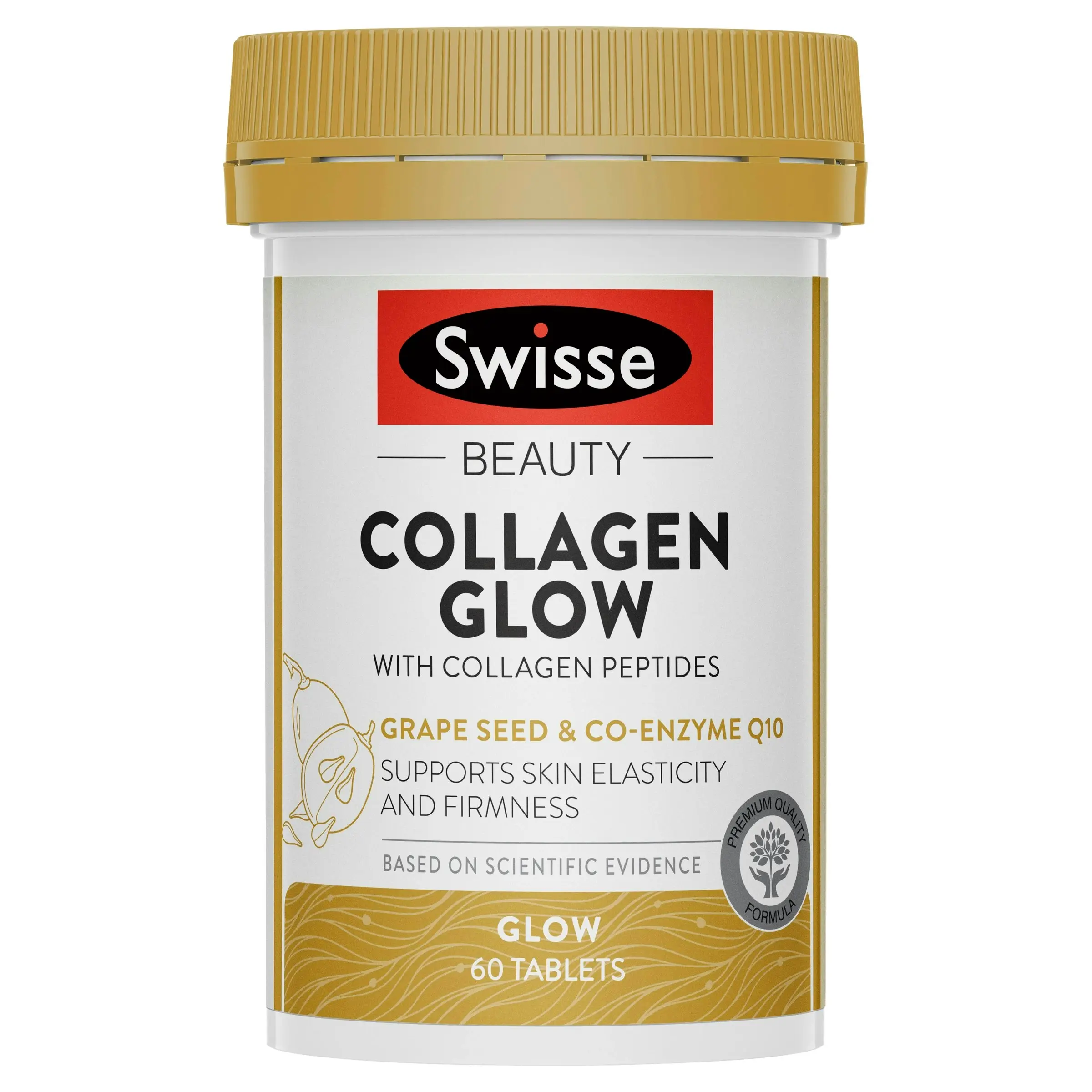 Swisse Beauty Collagen Glow with Collagen Peptides 60 Tablets