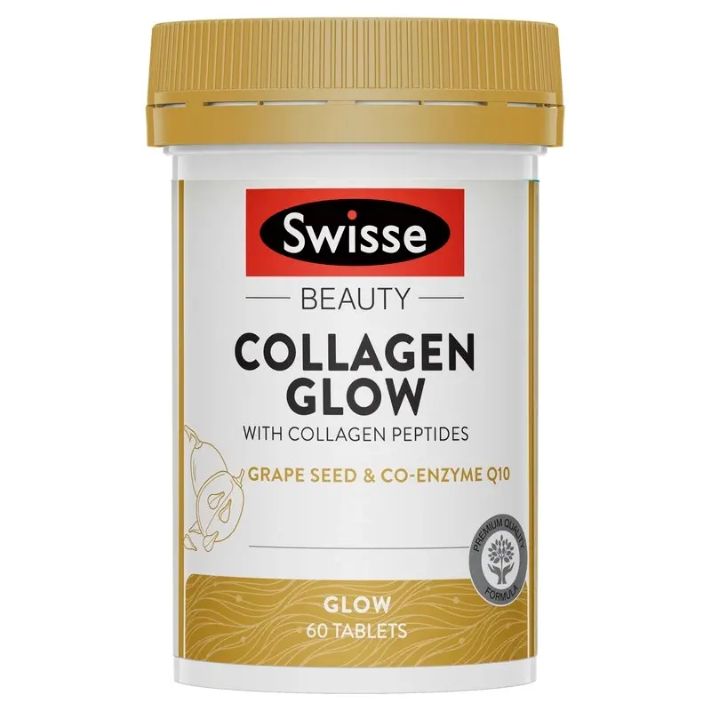 Swisse Beauty Collagen Glow with Collagen Peptides 60 Tablets