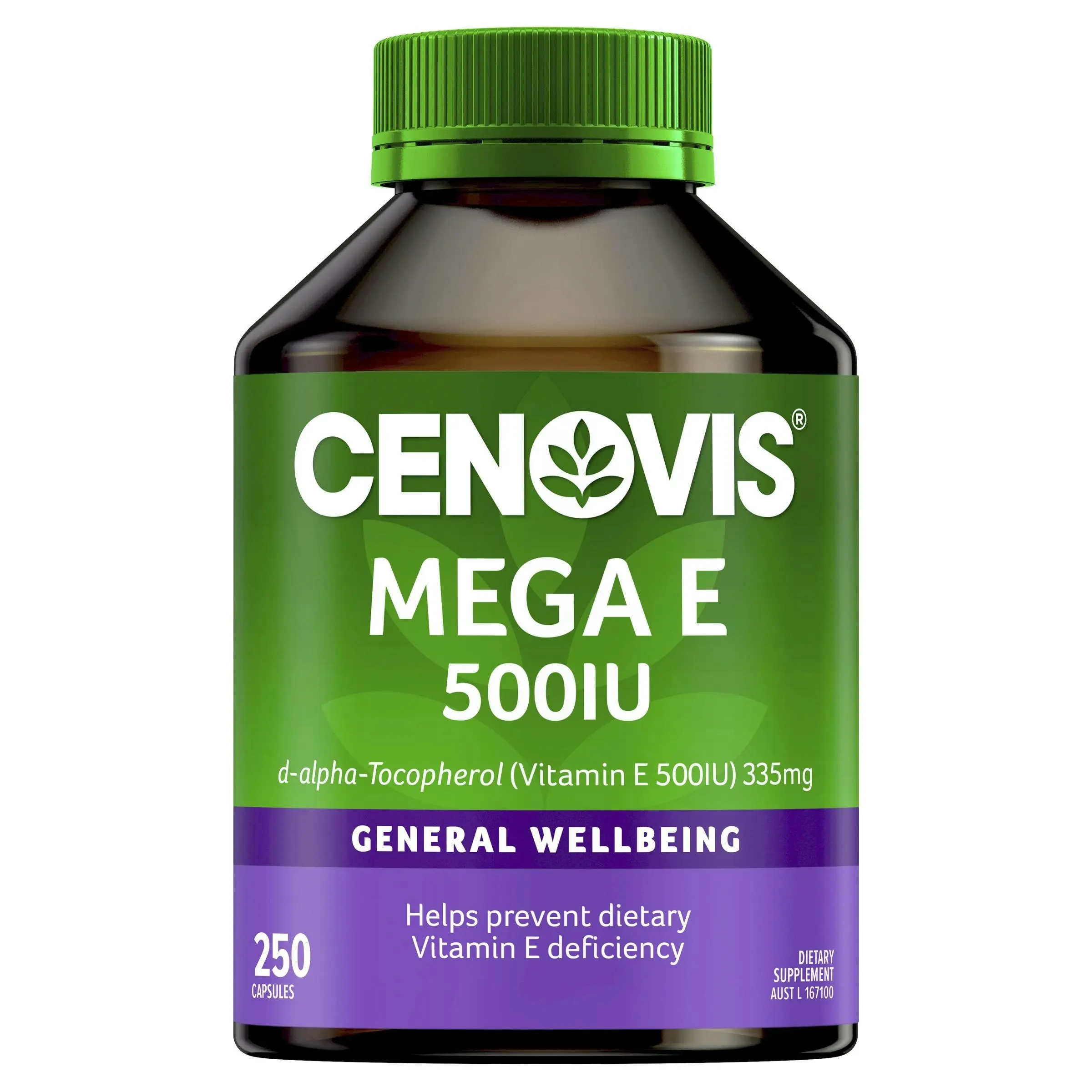 Cenovis Mega E 500IU Value Pack 250 Capsules