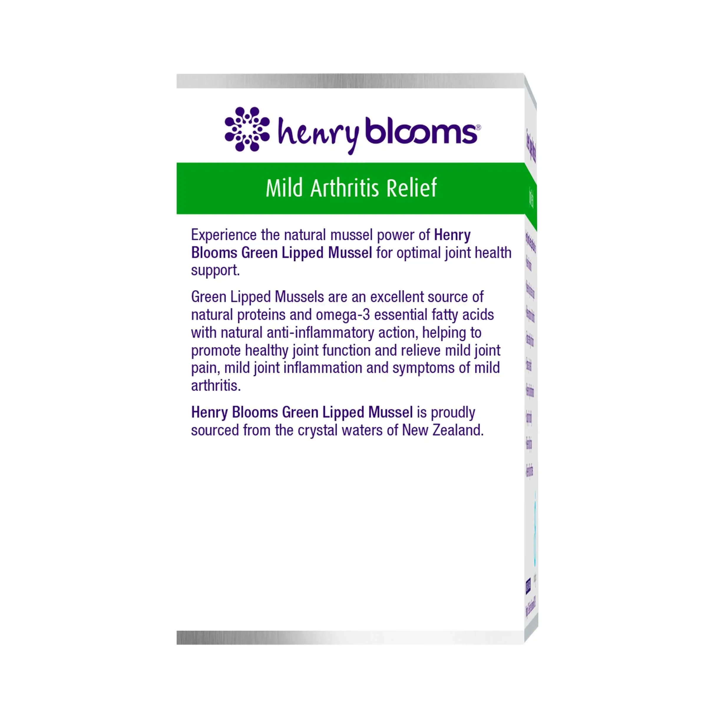 Henry Blooms Green Lipped Mussel 500Mg 60 Capsules