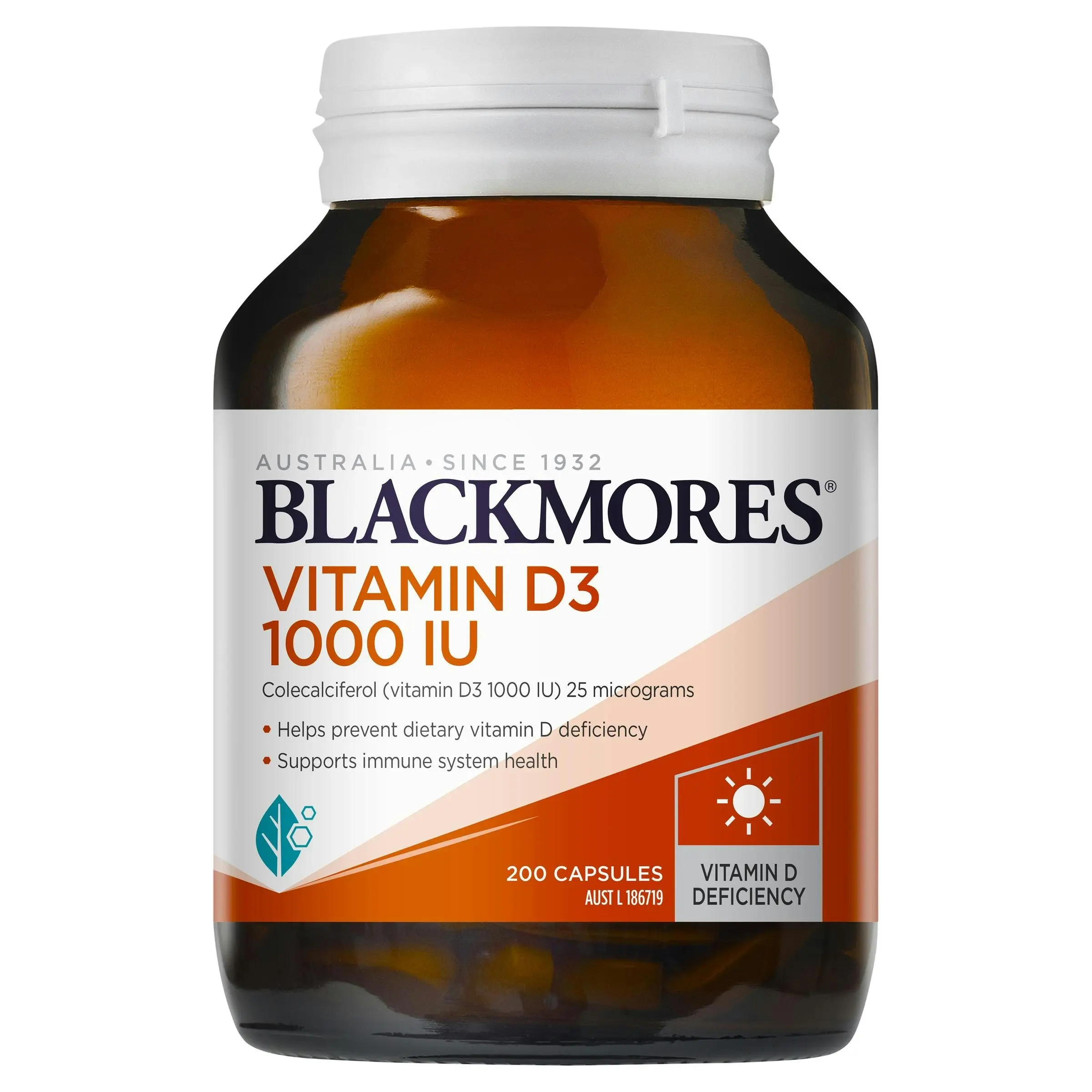 Blackmores Vitamin D3 1000IU 200 Capsules