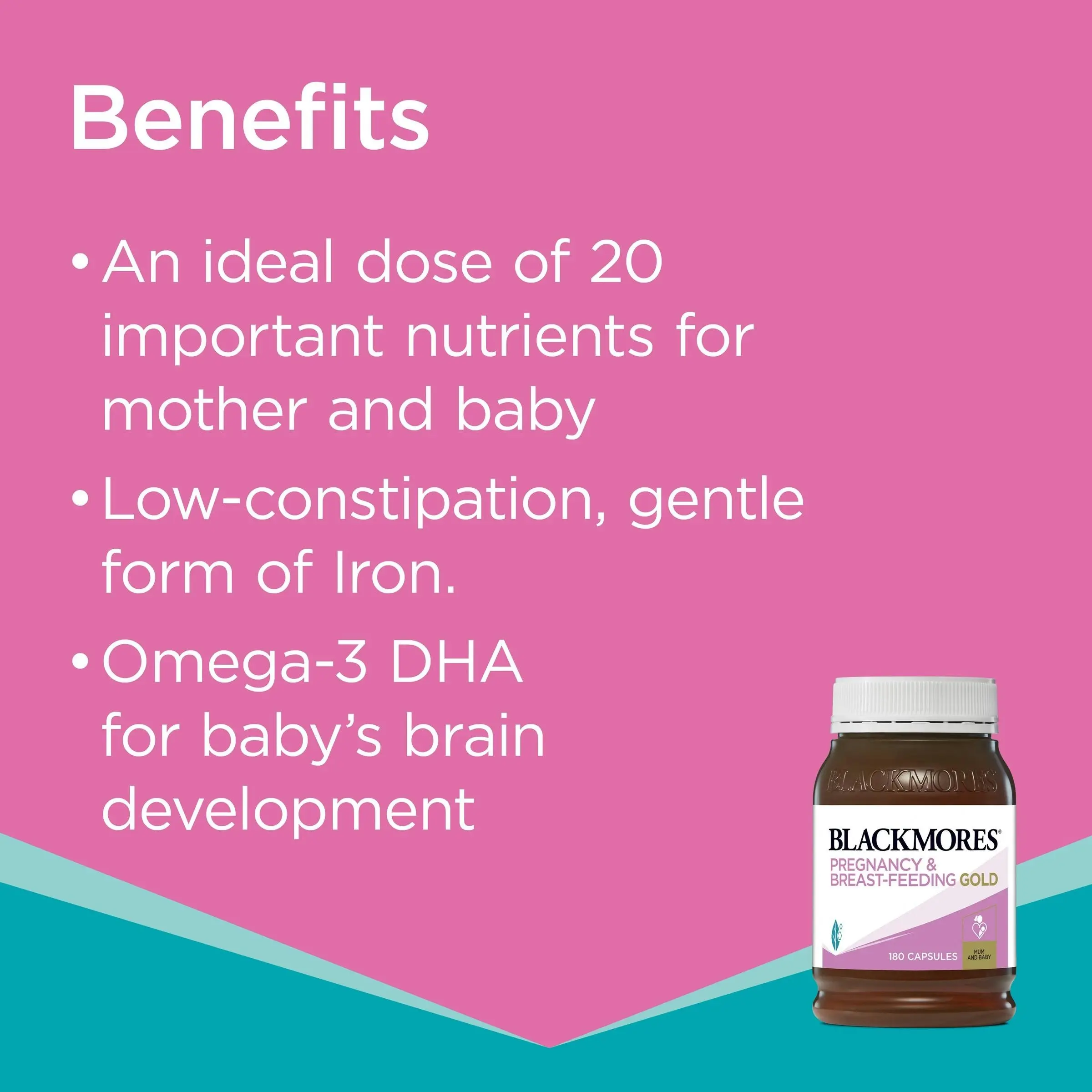 Blackmores Pregnancy and Breast-Feeding Gold 180 Capsules