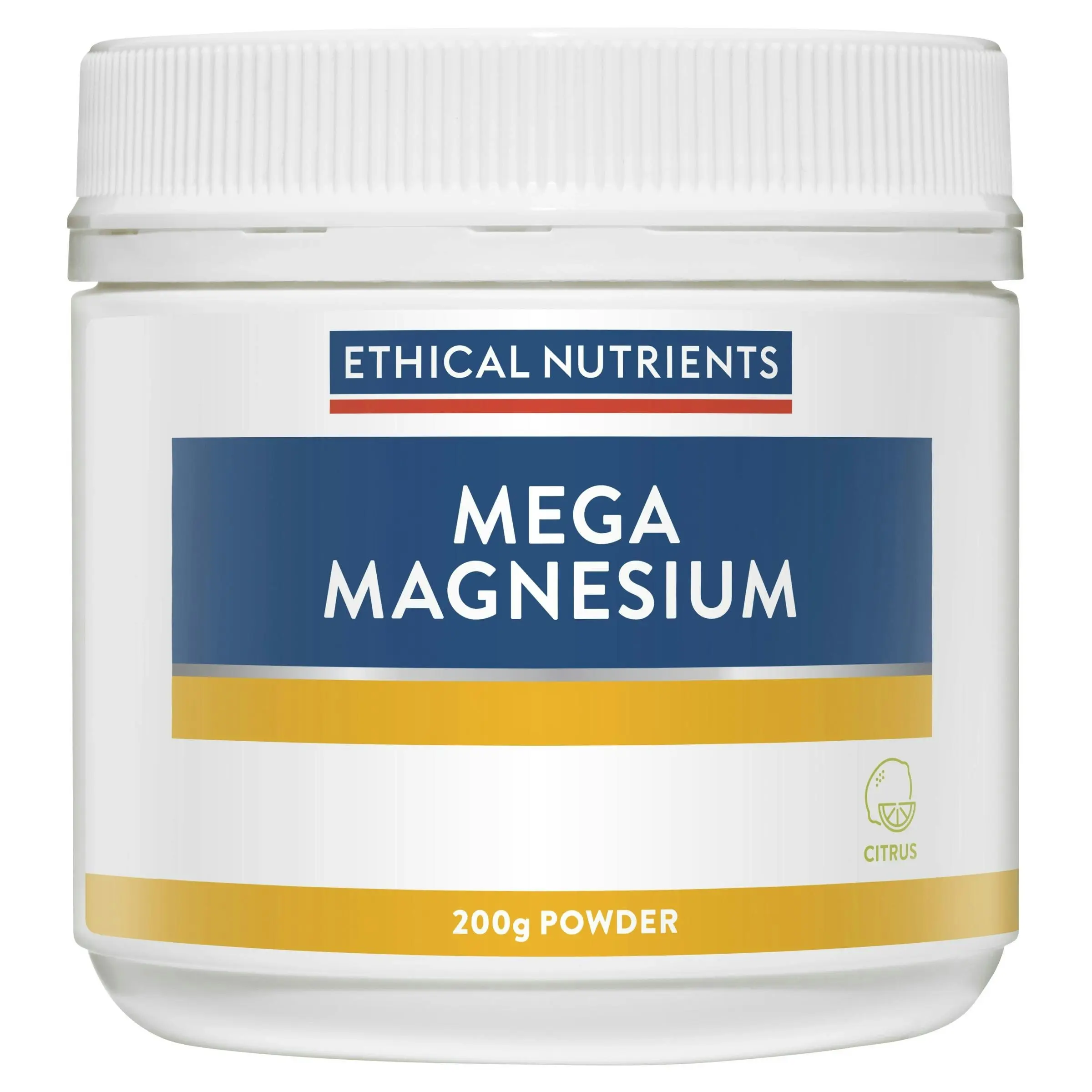 Ethical Nutrients Mega Magnesium Powder Citrus 200g