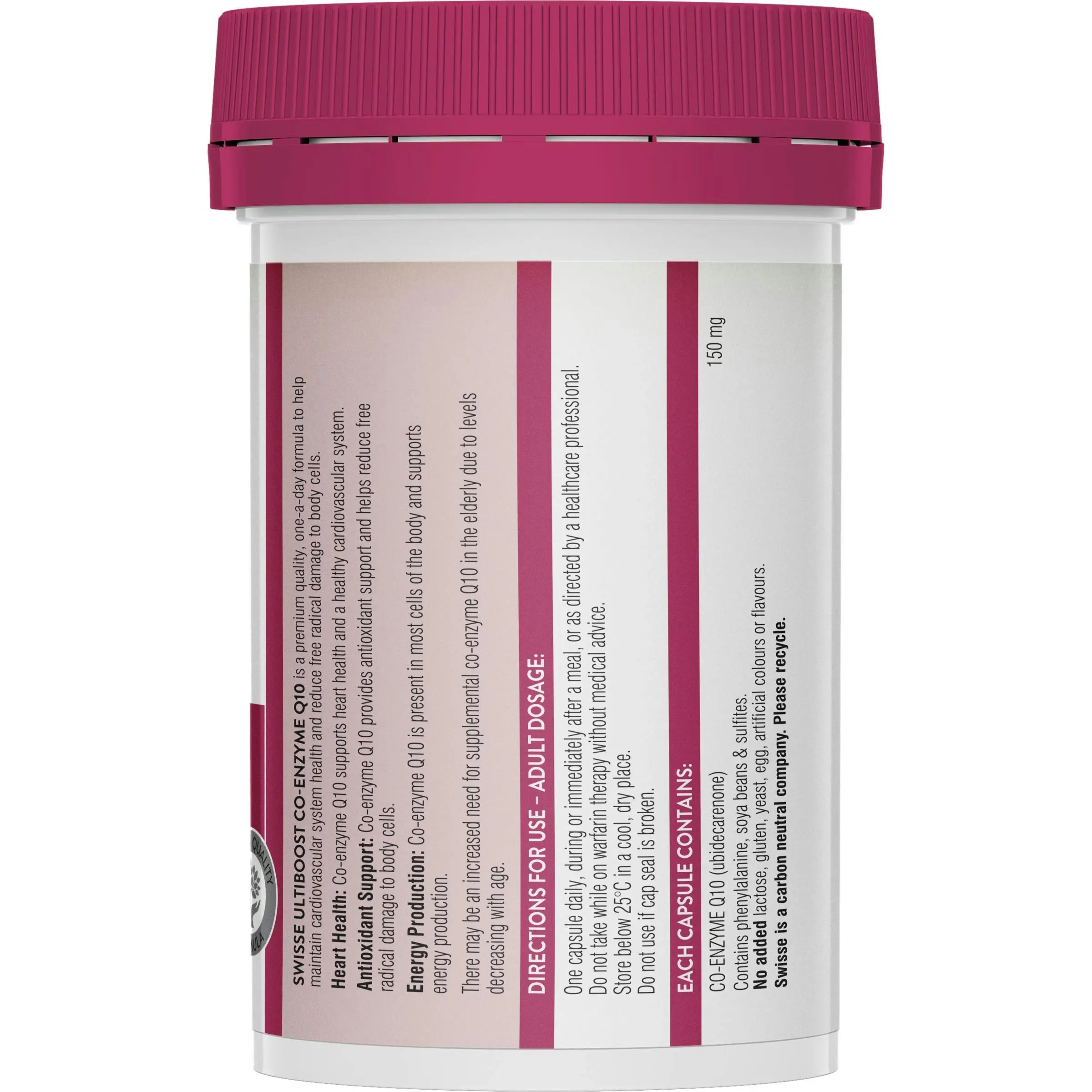 Swisse Ultiboost Co-Enzyme Q10 150Mg 50 Capsules