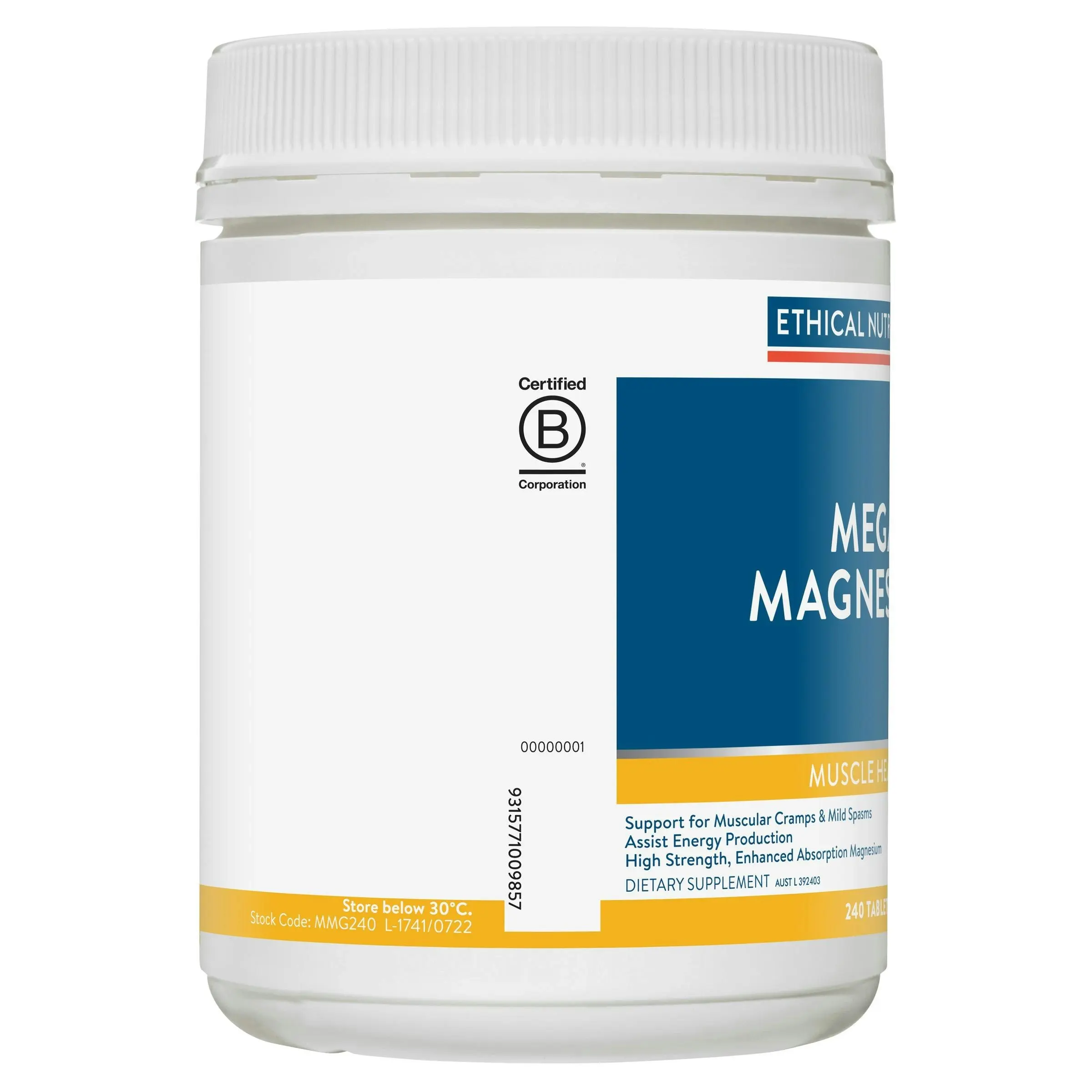 Ethical Nutrients Mega Magnesium 240 Tablets