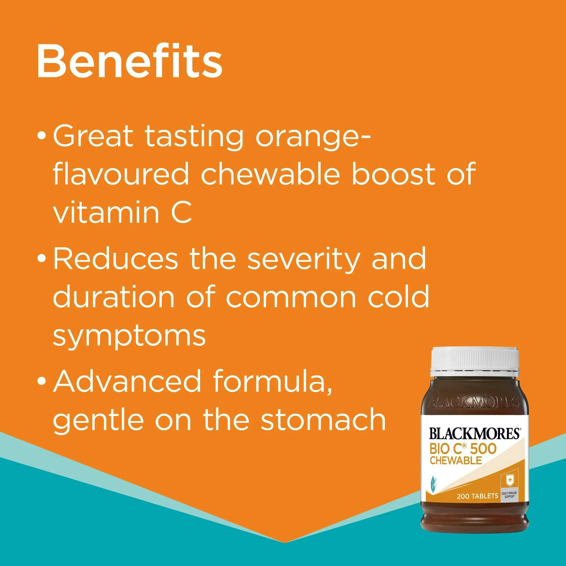 Blackmores Bio C 500mg Chewable 200 Tablets