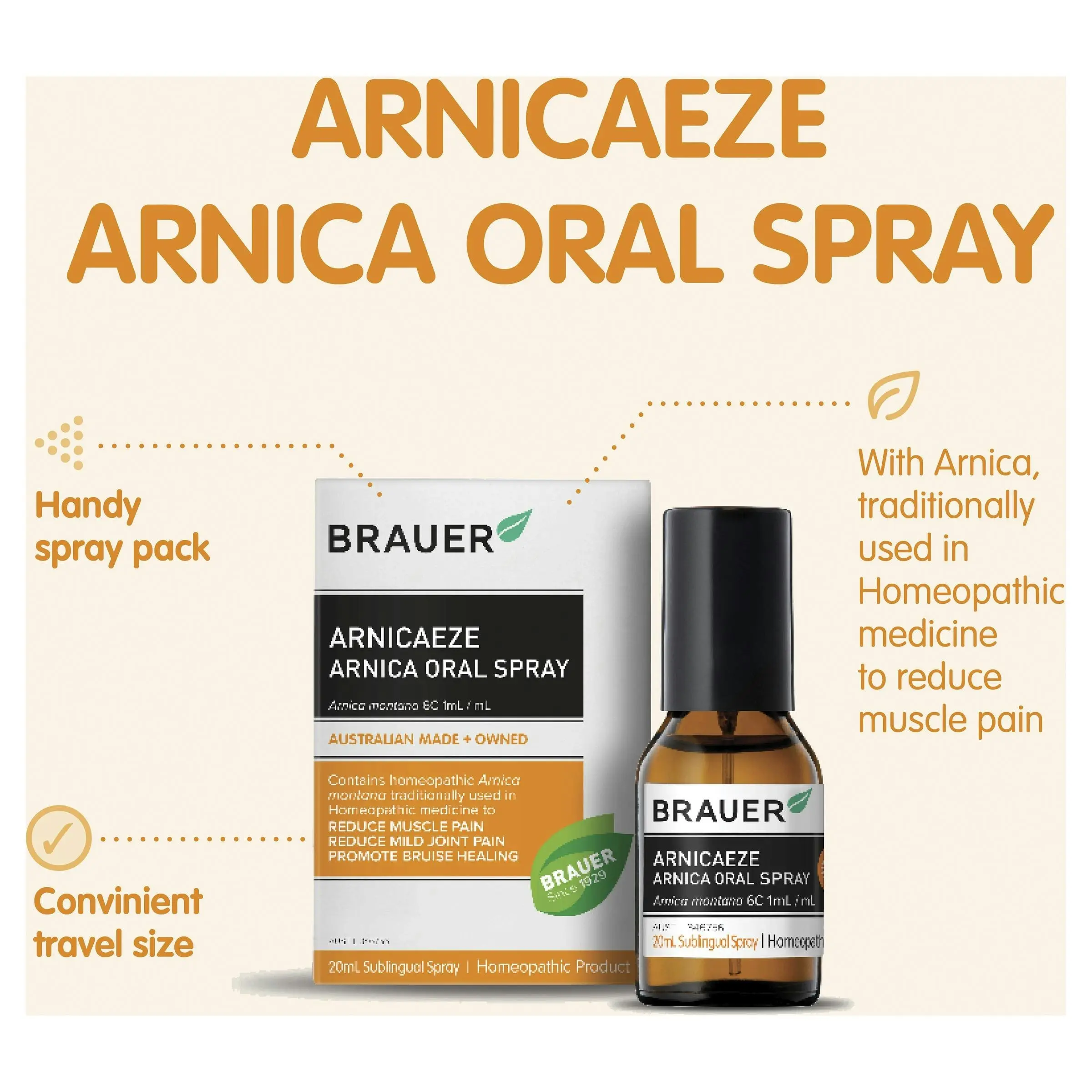 Brauer Arnicaeze Arnica Oral Spray 20mL