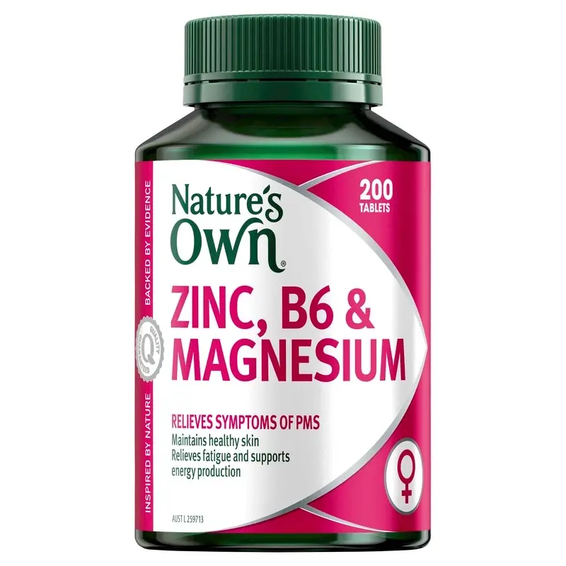 Nature's Own Zinc, B6 & Magnesium 200 Tablets