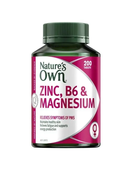 Nature's Own Zinc, B6 & Magnesium 200 Tablets