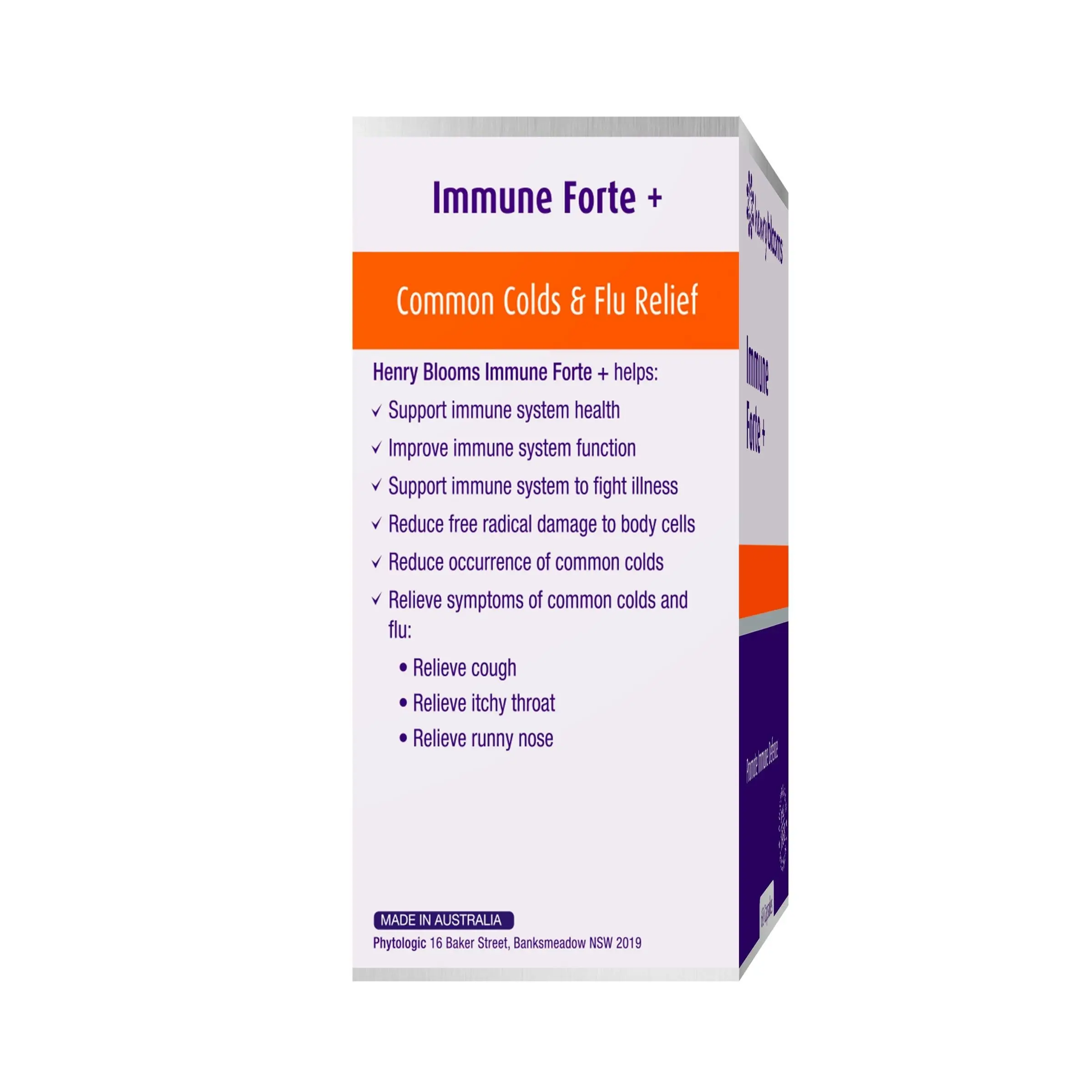 Henry Blooms Immune Forte 60 Vegetarian Capsules