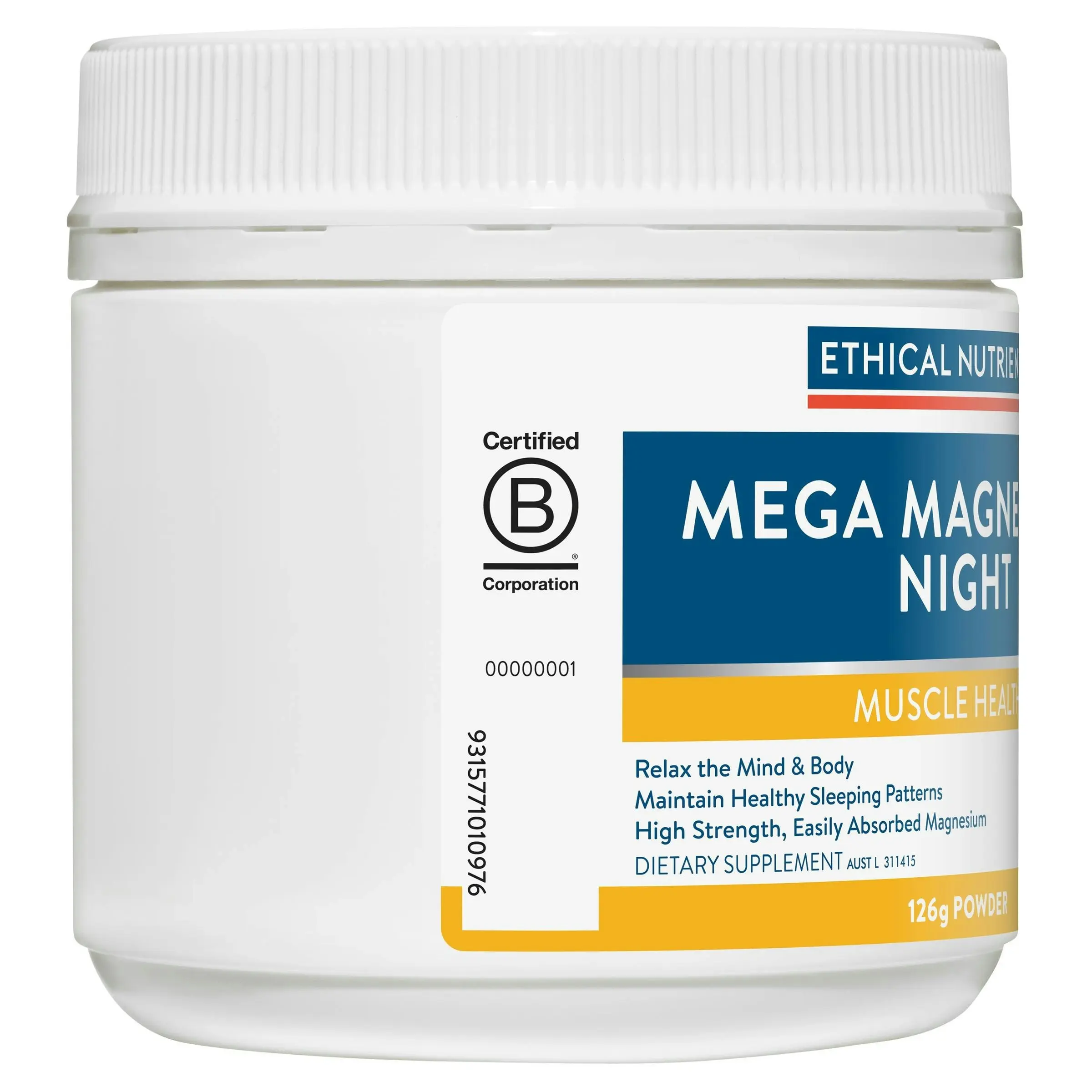 Ethical Nutrients Mega Magnesium Night 126g