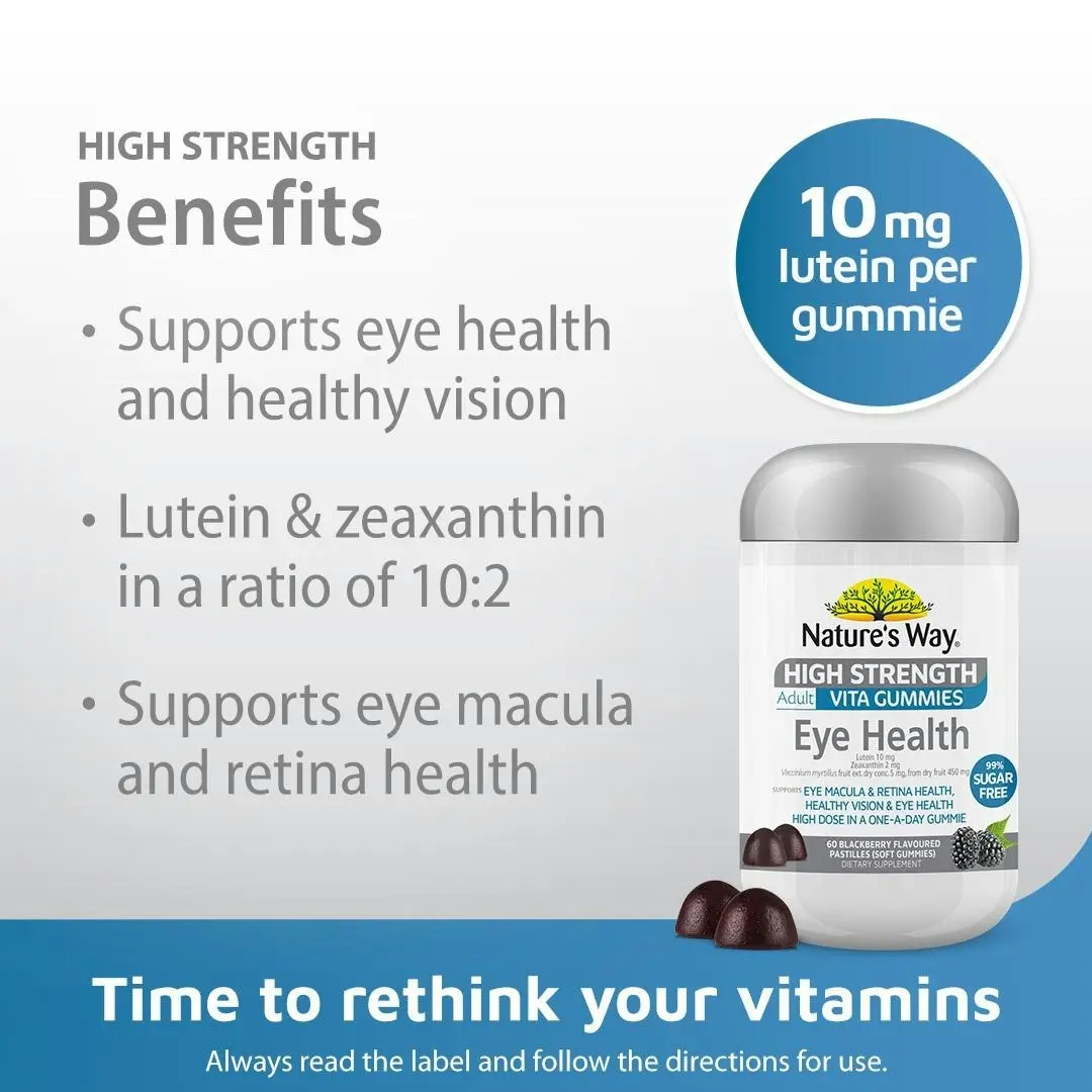 Nature's Way High Strength Adult Vita Gummies Eye Health 60's