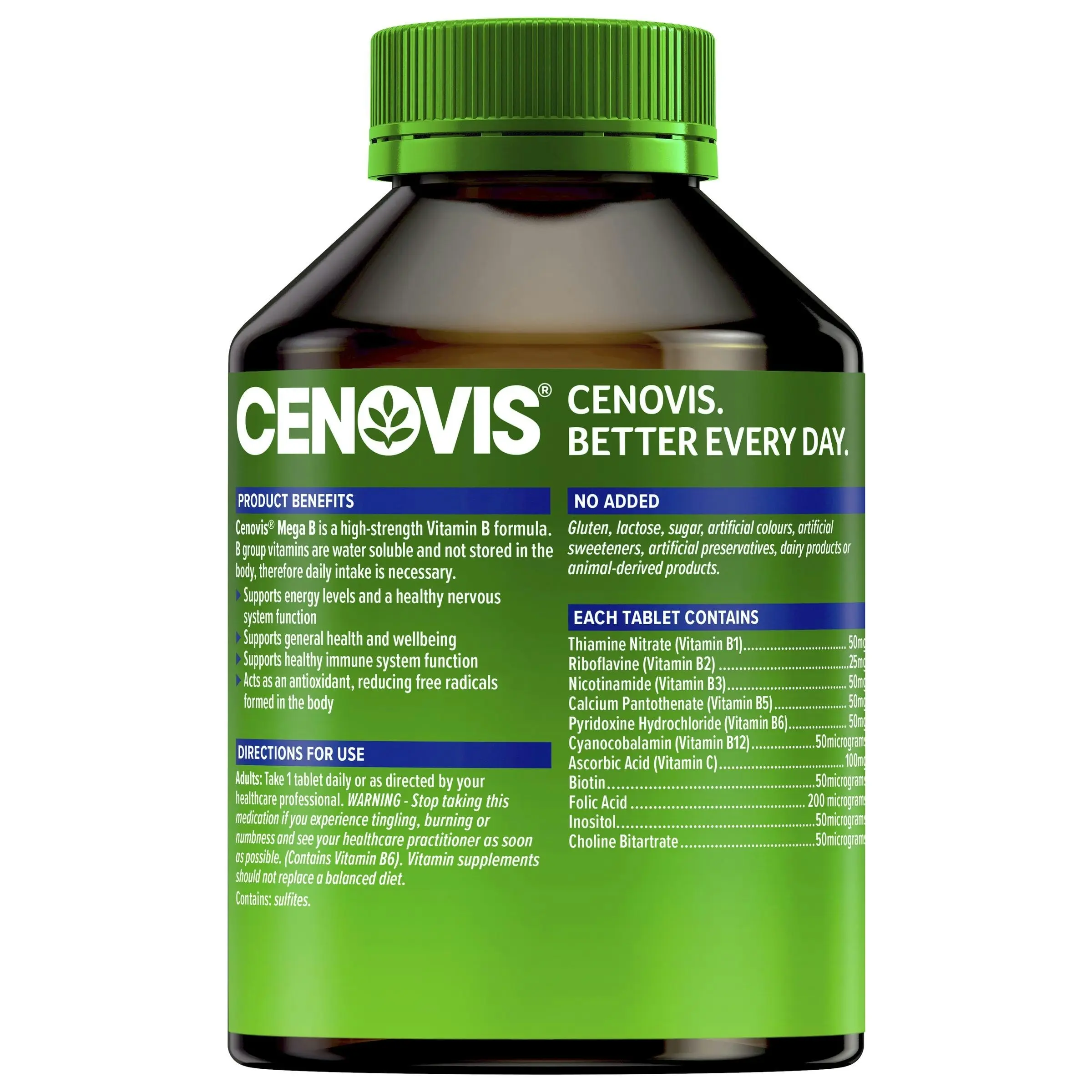 Cenovis Mega B Value Pack 200 Tablets