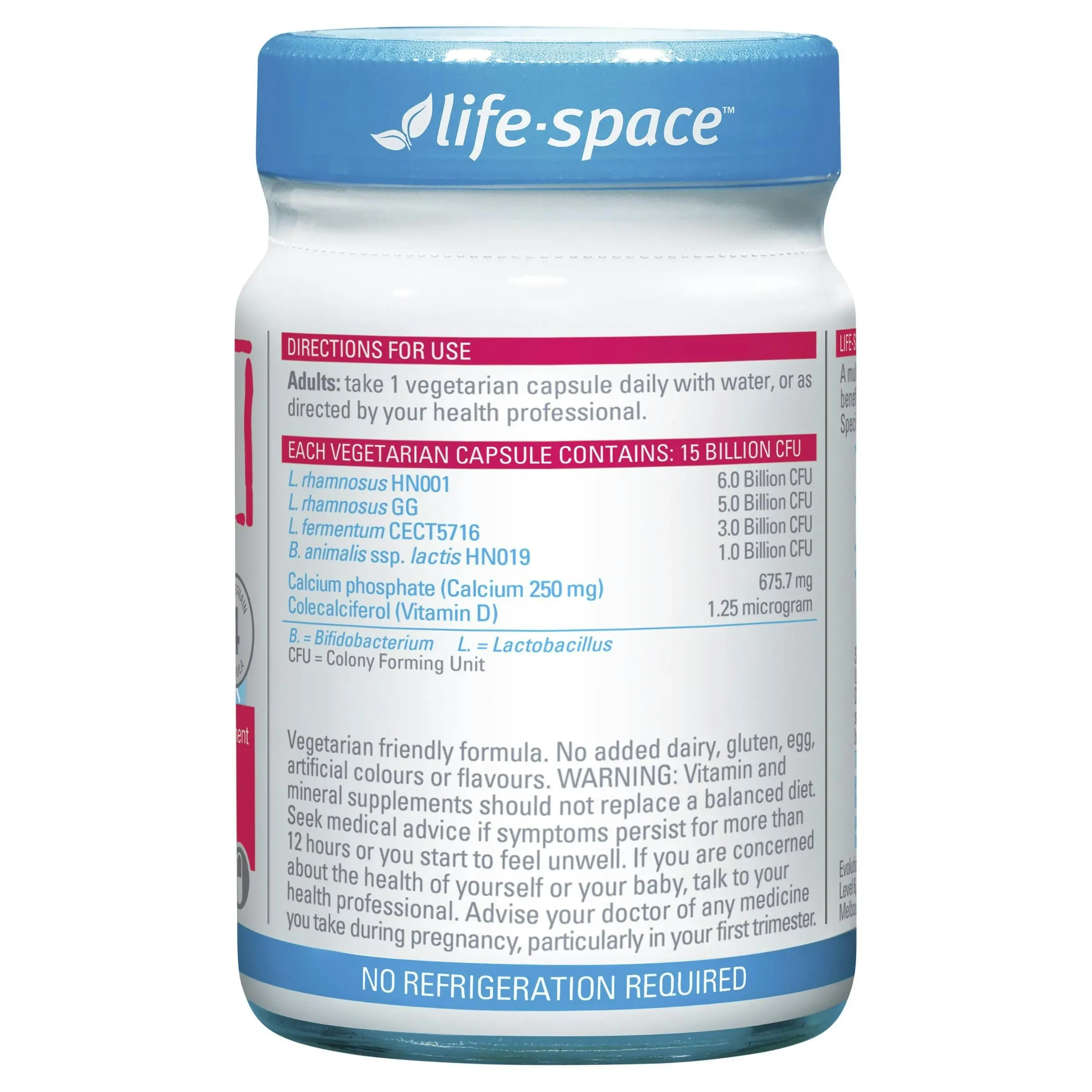 Life-Space Probiotic + Pregnancy & Breastfeeding with Calcium and Vitamin D 50 Hard Capsules