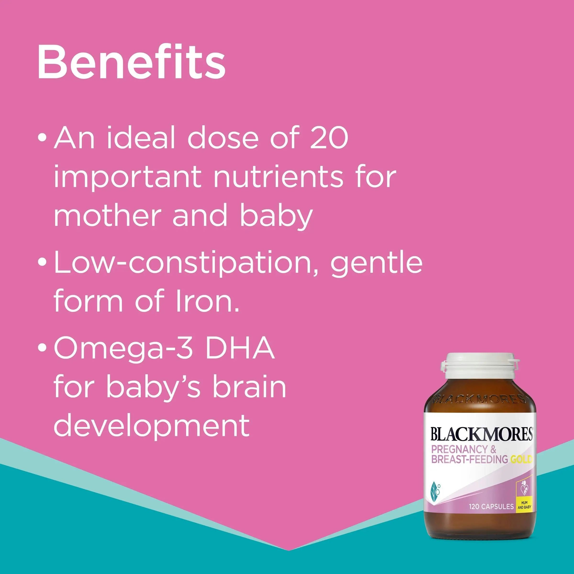 Blackmores Pregnancy and Breast-Feeding Gold 120 Capsules