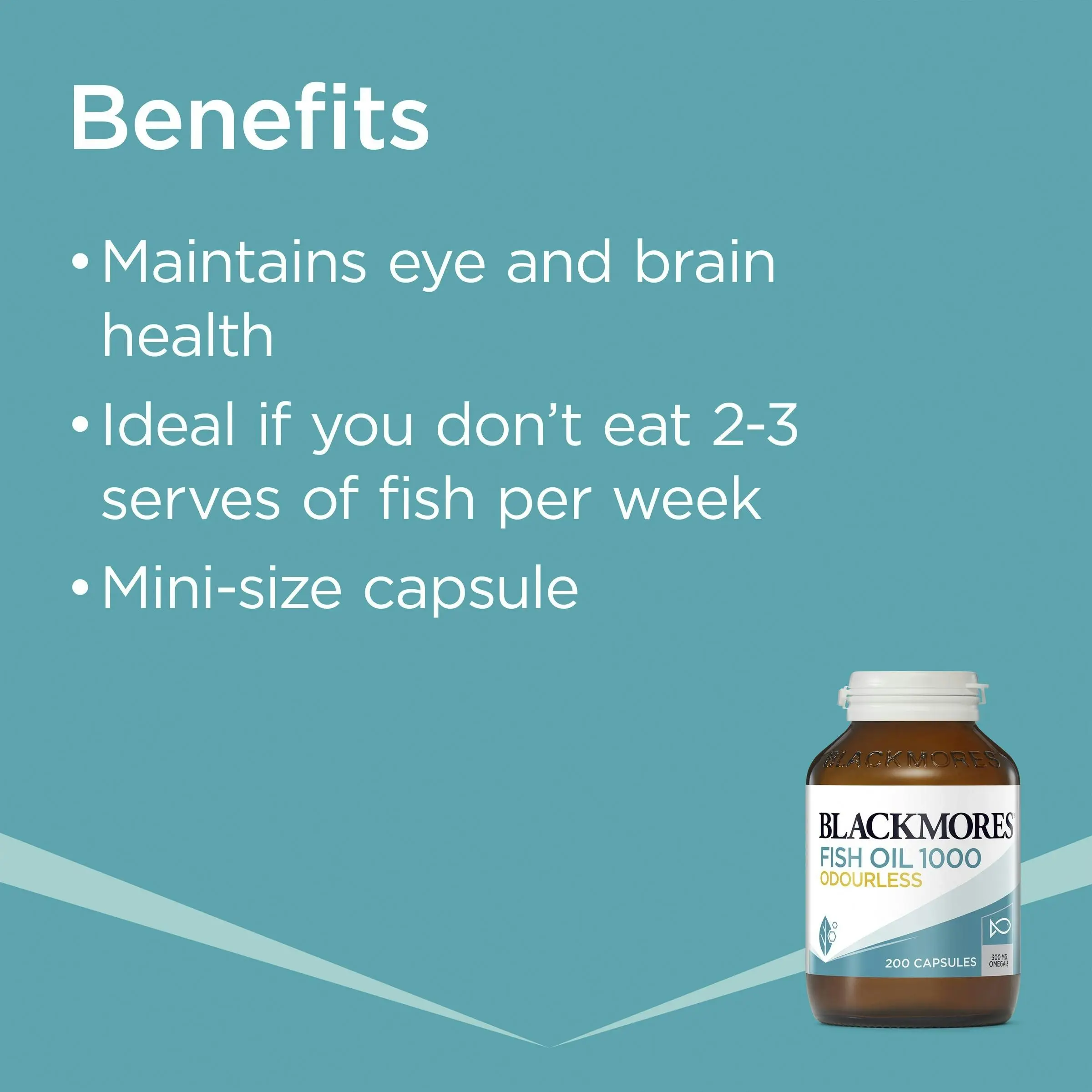 Blackmores Odourless Fish Oil 1000mg 200 Capsules