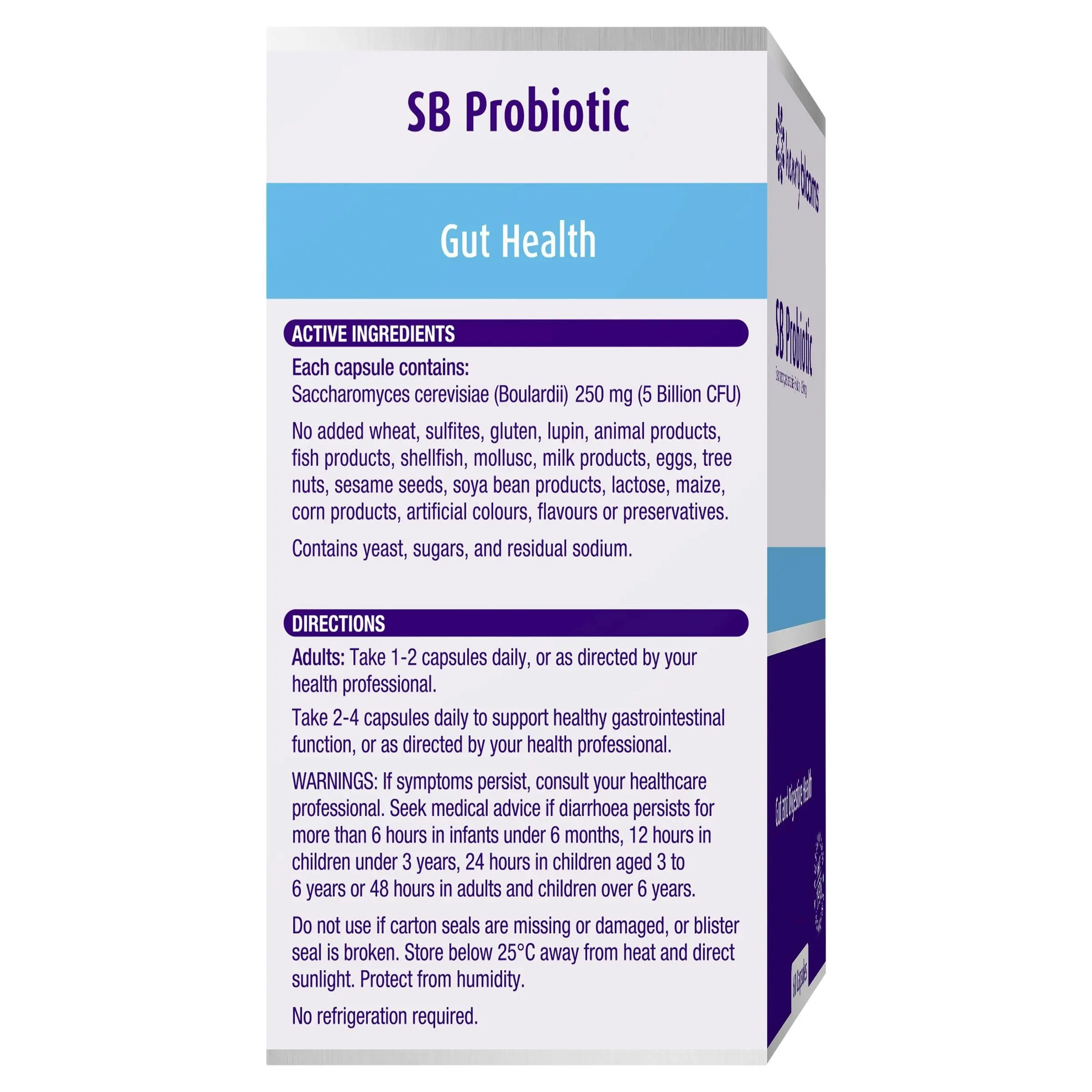 Henry Blooms SB Probiotic Gut Health 60 Vegetarian Capsules