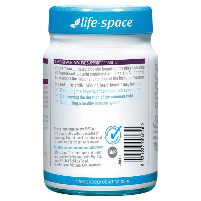 Life-Space Immune Support Probiotic 60 Hard Capsules