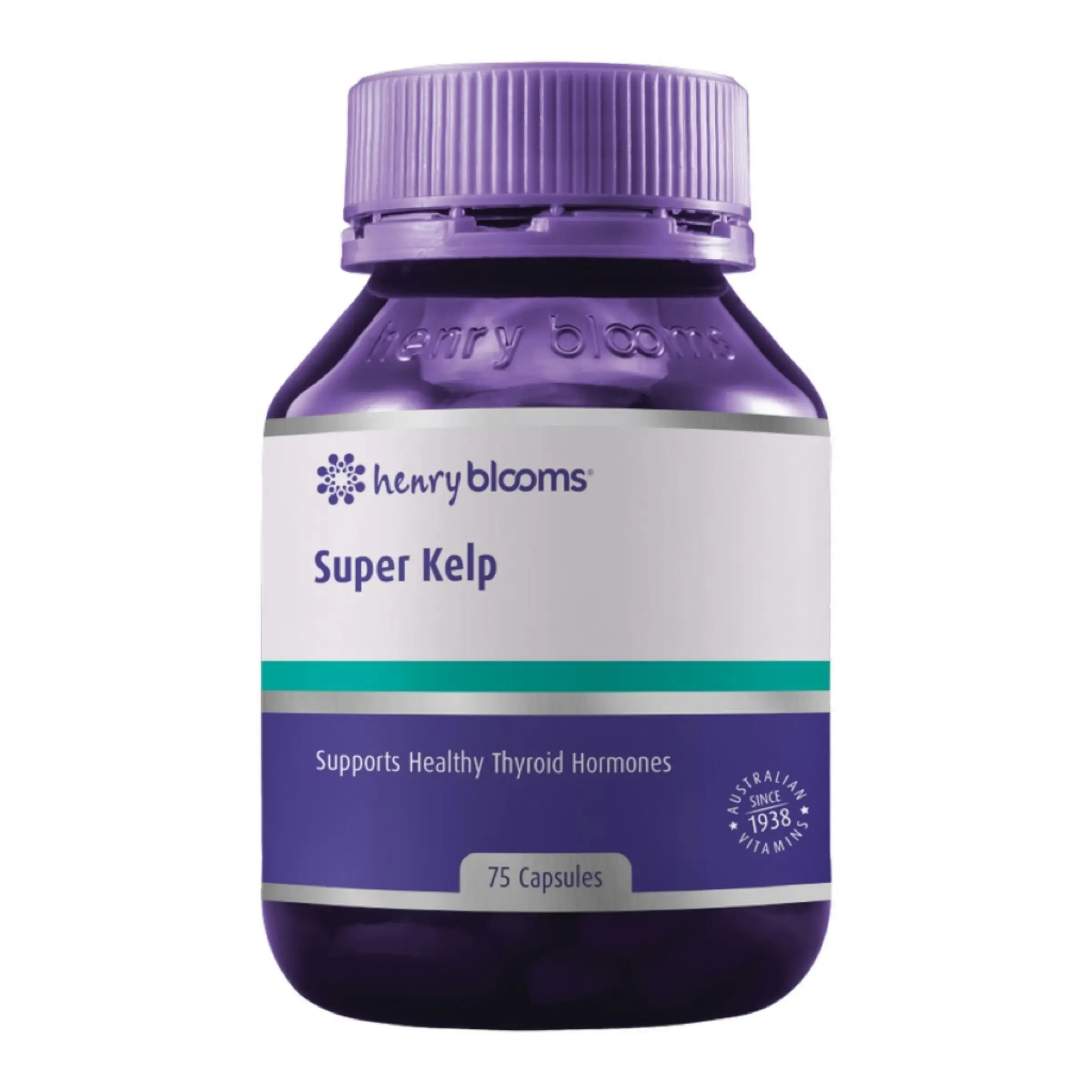 Henry Blooms Super Kelp 75 Vegetarian Capsules