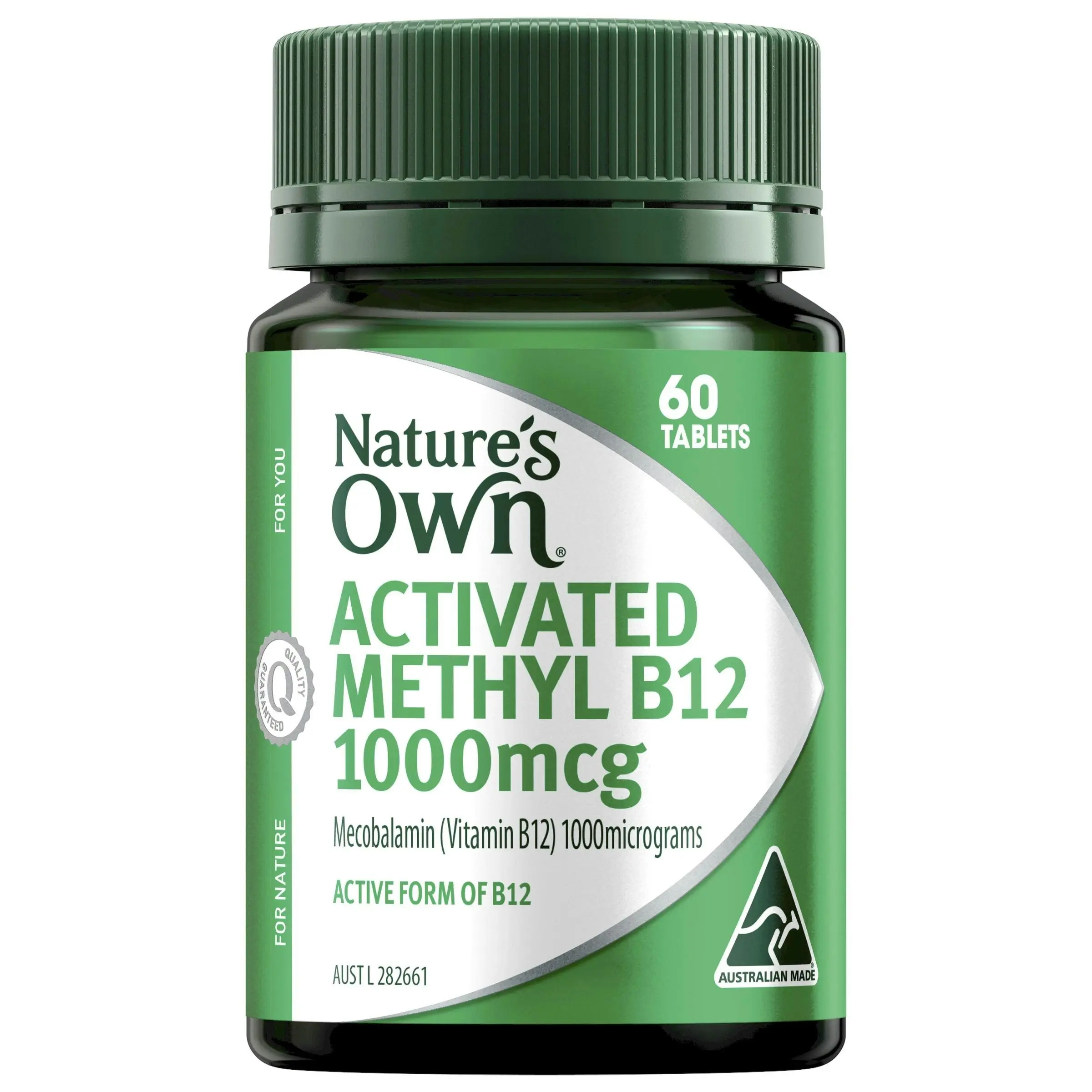 Nature's Own Activated Methyl B12 1000mcg 60 Tablets