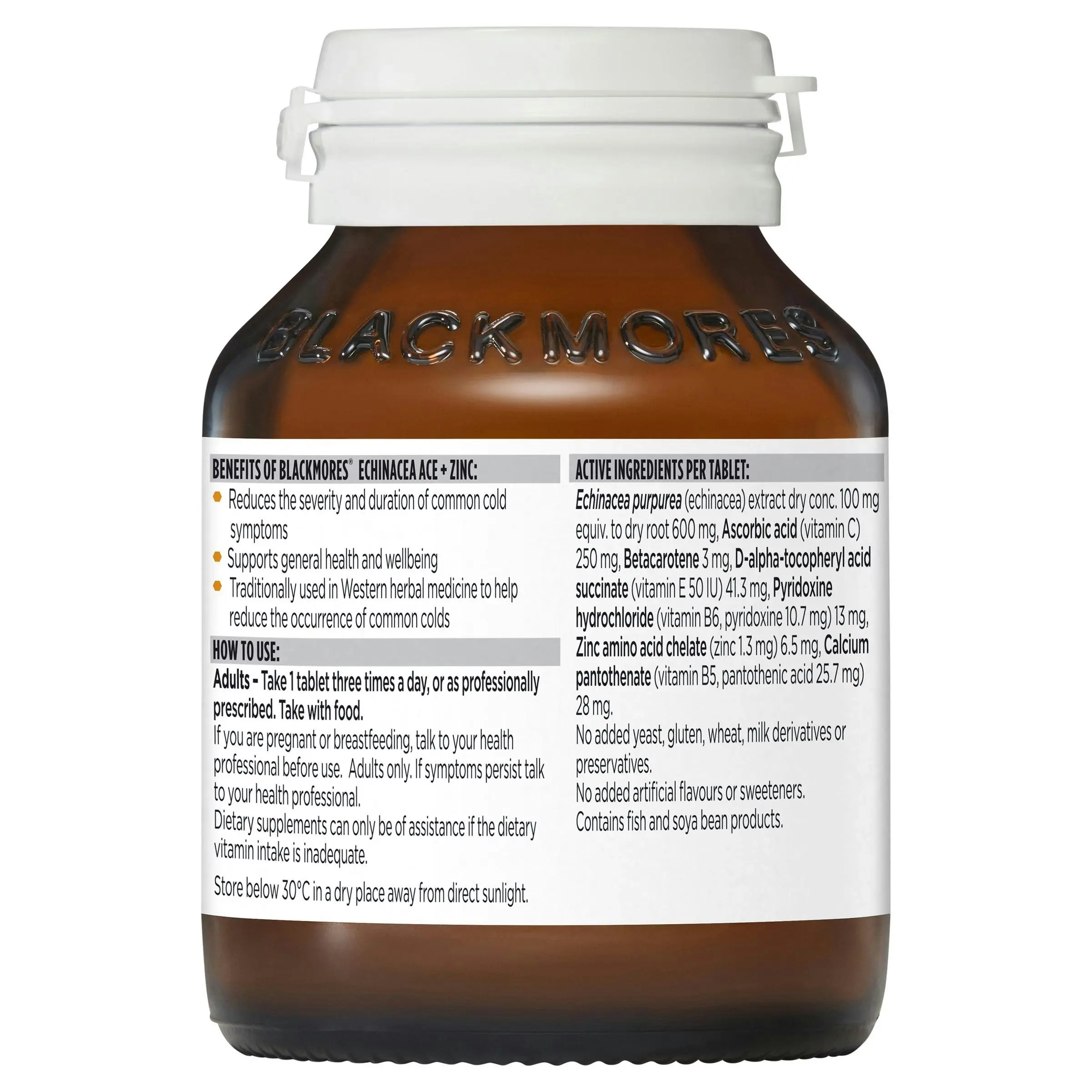 Blackmores Echinacea ACE + Zinc 60 Tablets