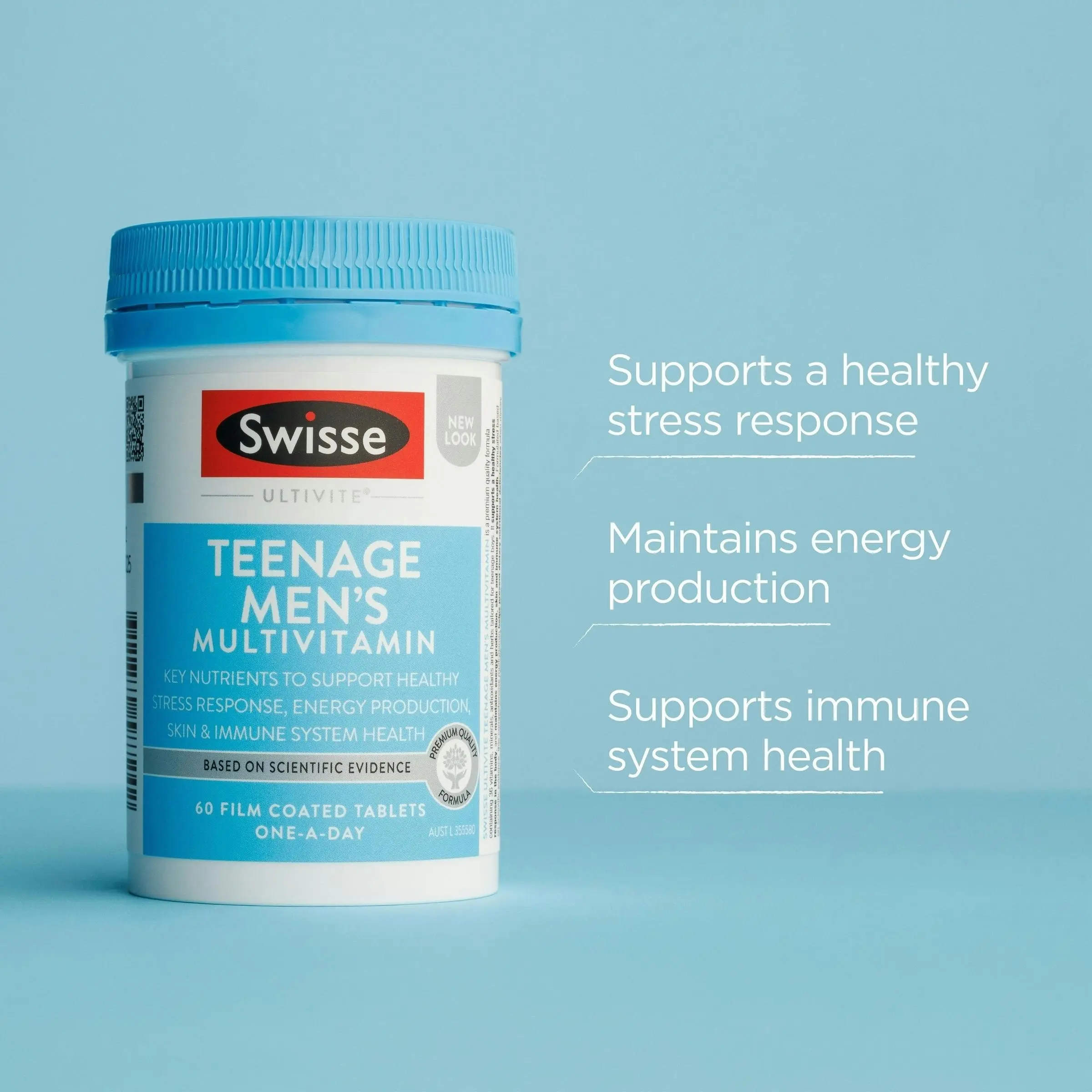 Swisse Ultivite Men's Teenage Multivitamin 60 Tablets