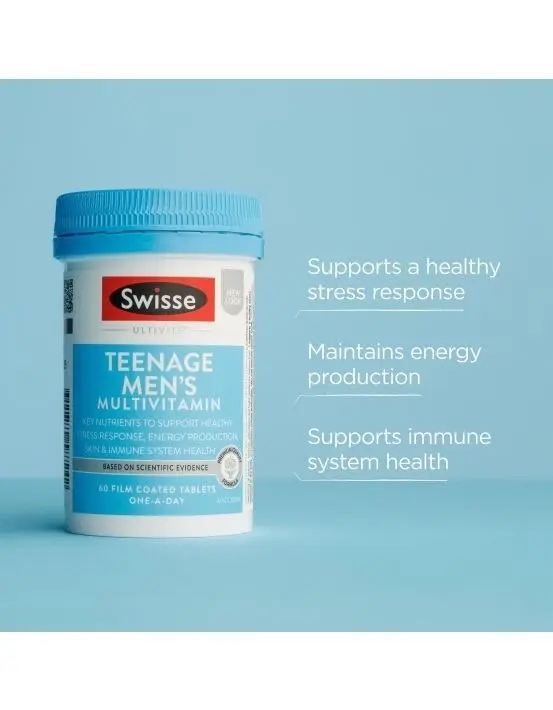 Swisse Ultivite Men's Teenage Multivitamin 60 Tablets