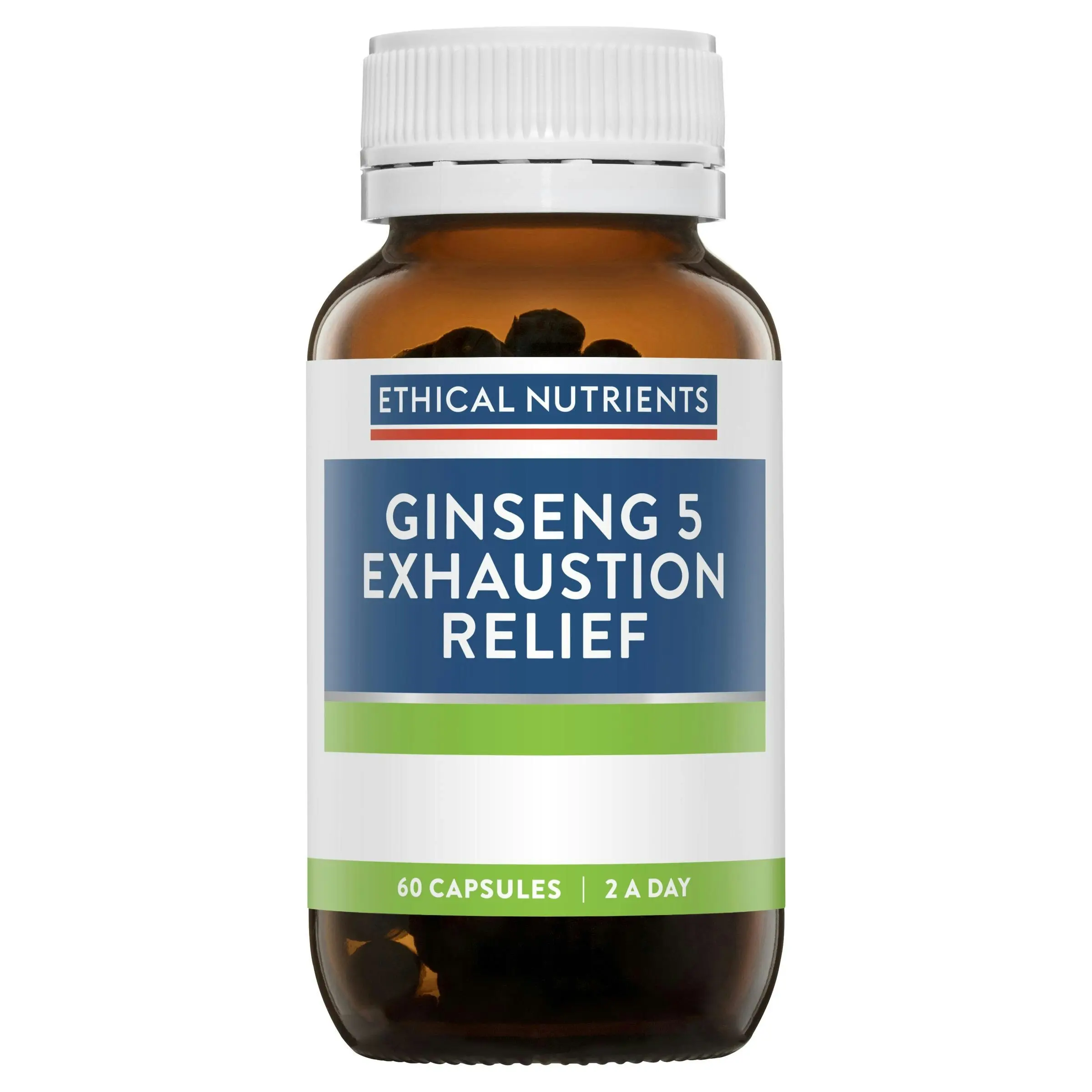 Ethical Nutrients Ginseng 5 Exhaustion Relief 60 Capsules