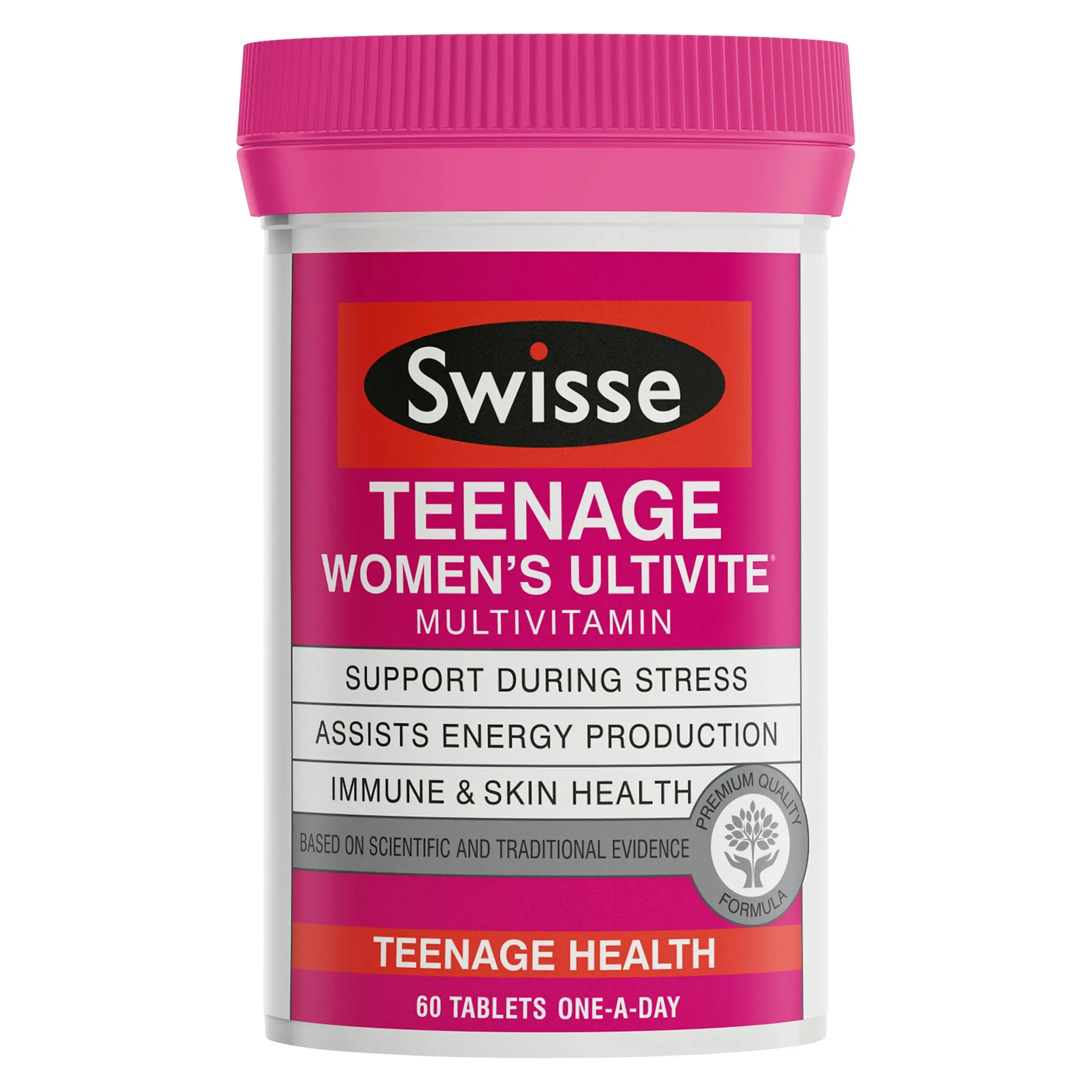 Swisse Ultivite Women's Teenage Multivitamin 60 Tablets