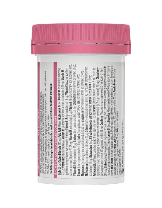 Swisse Ultivite Women's Teenage Multivitamin 60 Tablets