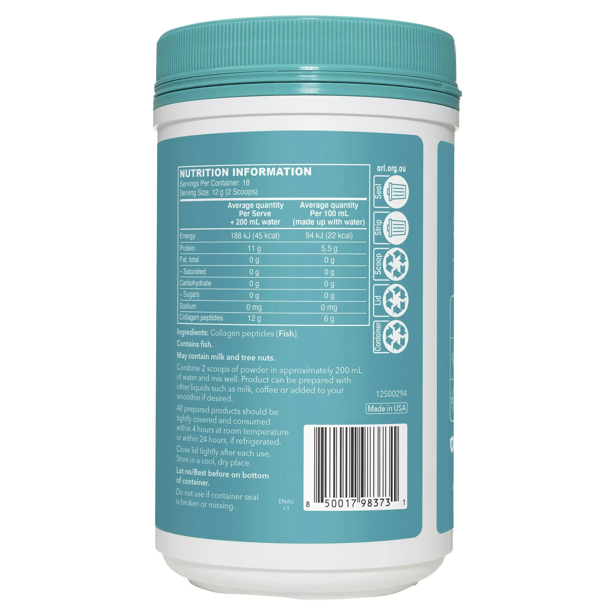 Vital Proteins Marine Collagen Unflavoured 221g