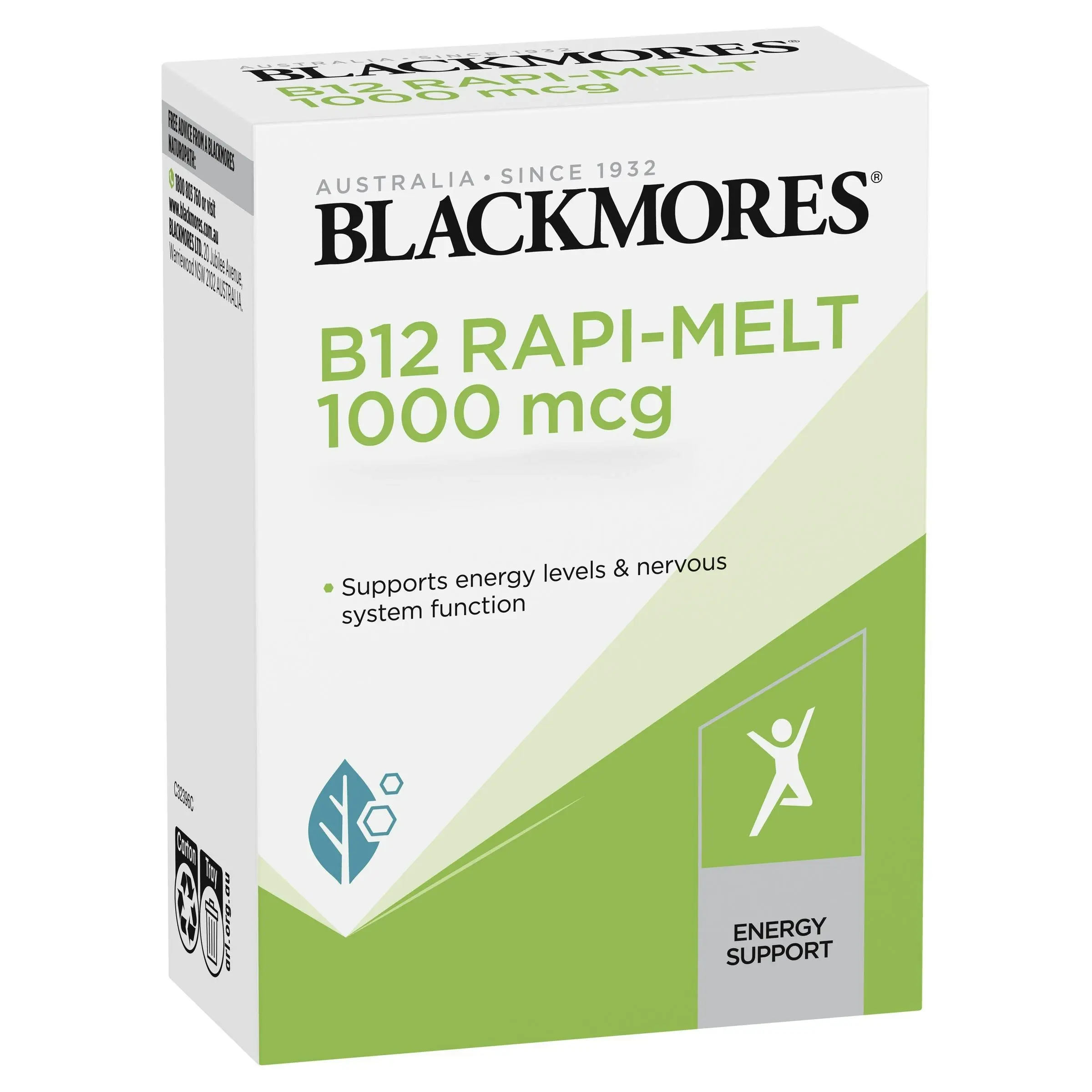 Blackmores B12 Rapi Melt 1000mcg 60 Melts