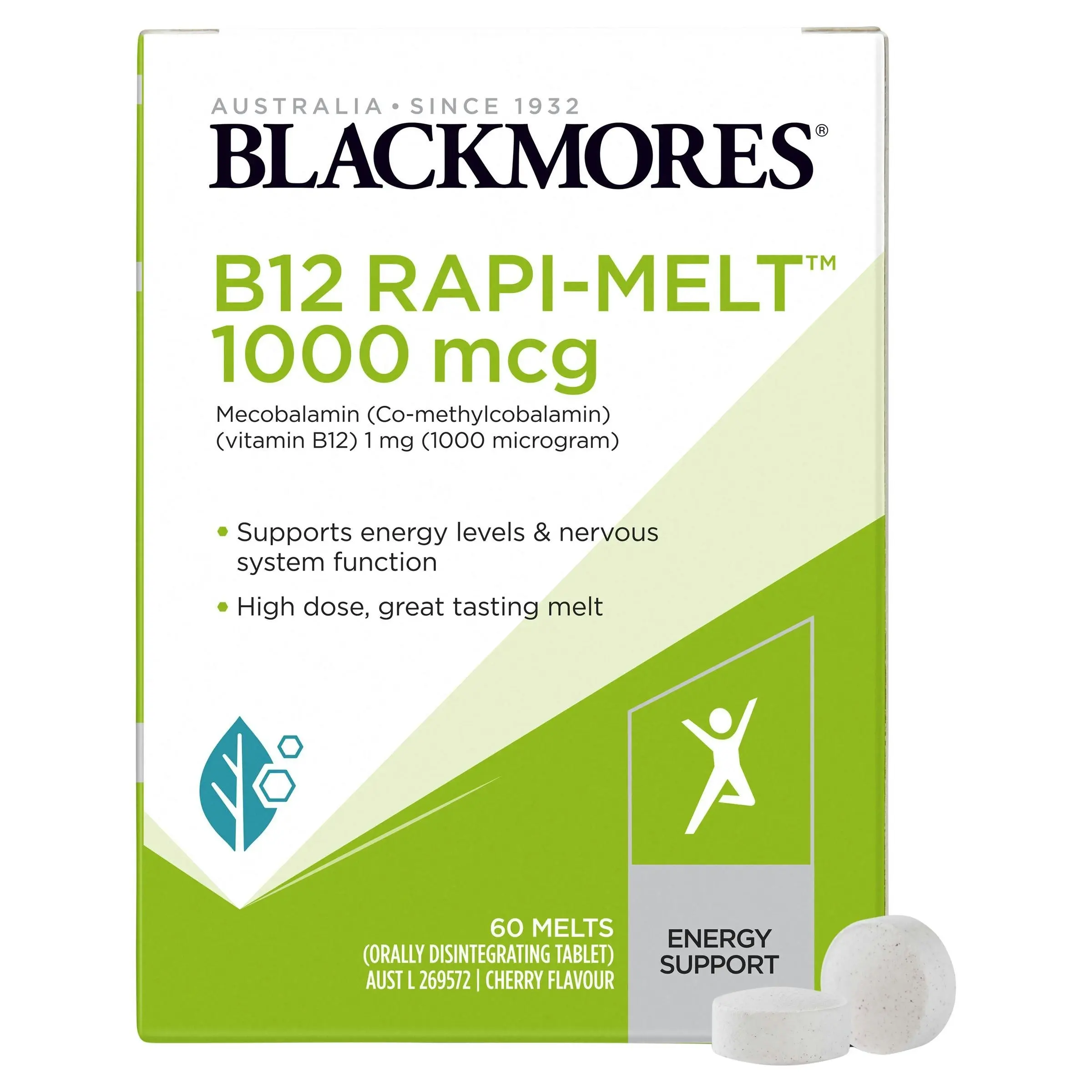 Blackmores B12 Rapi Melt 1000mcg 60 Melts