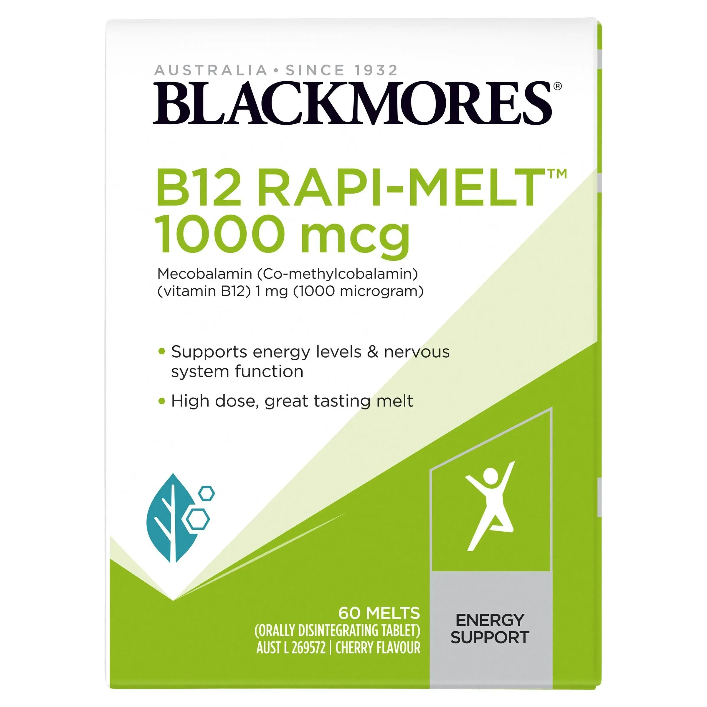 Blackmores B12 Rapi Melt 1000mcg 60 Melts