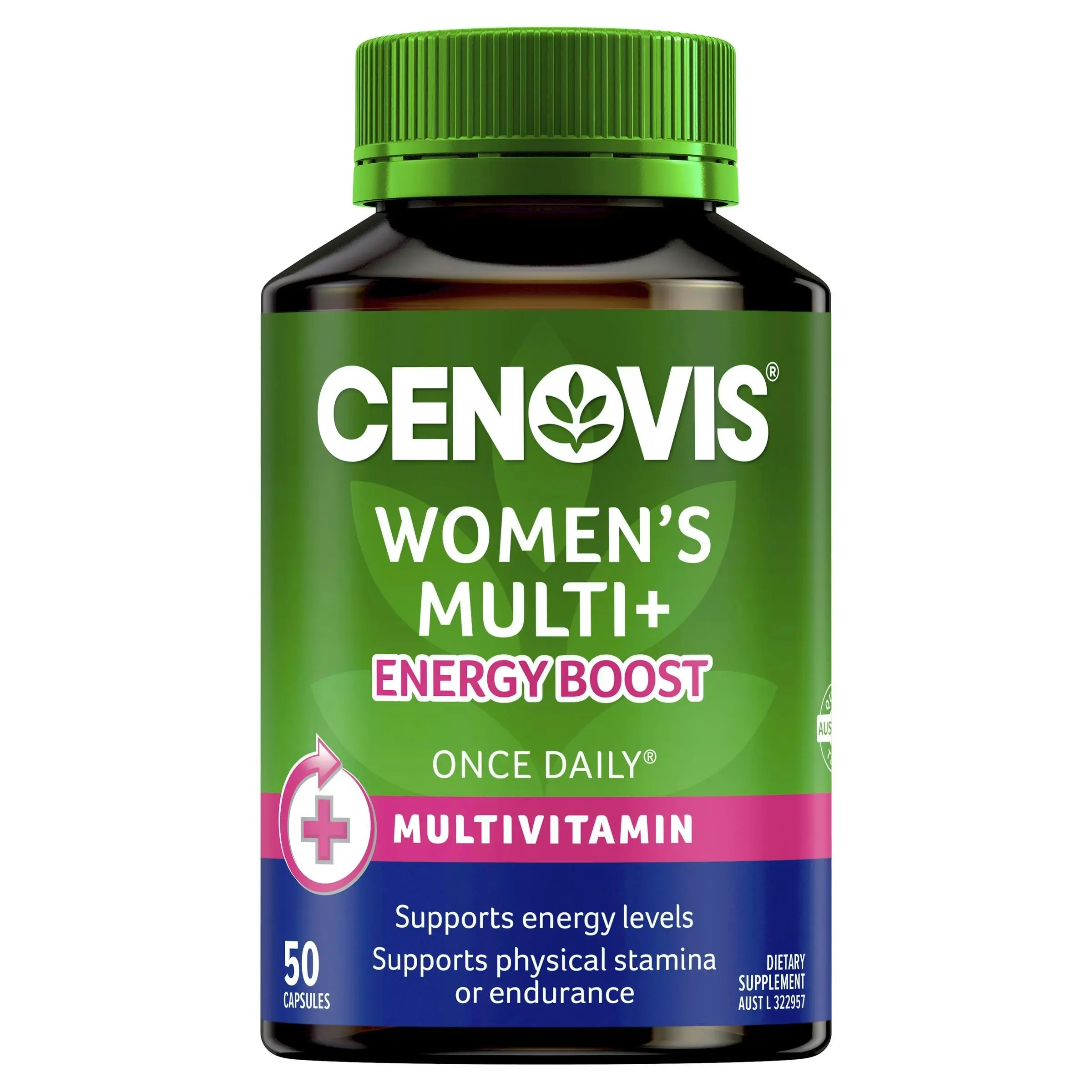 Cenovis Once Daily Women's Multi + Energy Boost 50 Capsules