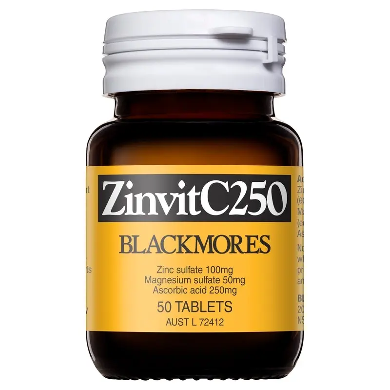 Blackmores ZinvitC250 50 Tablets