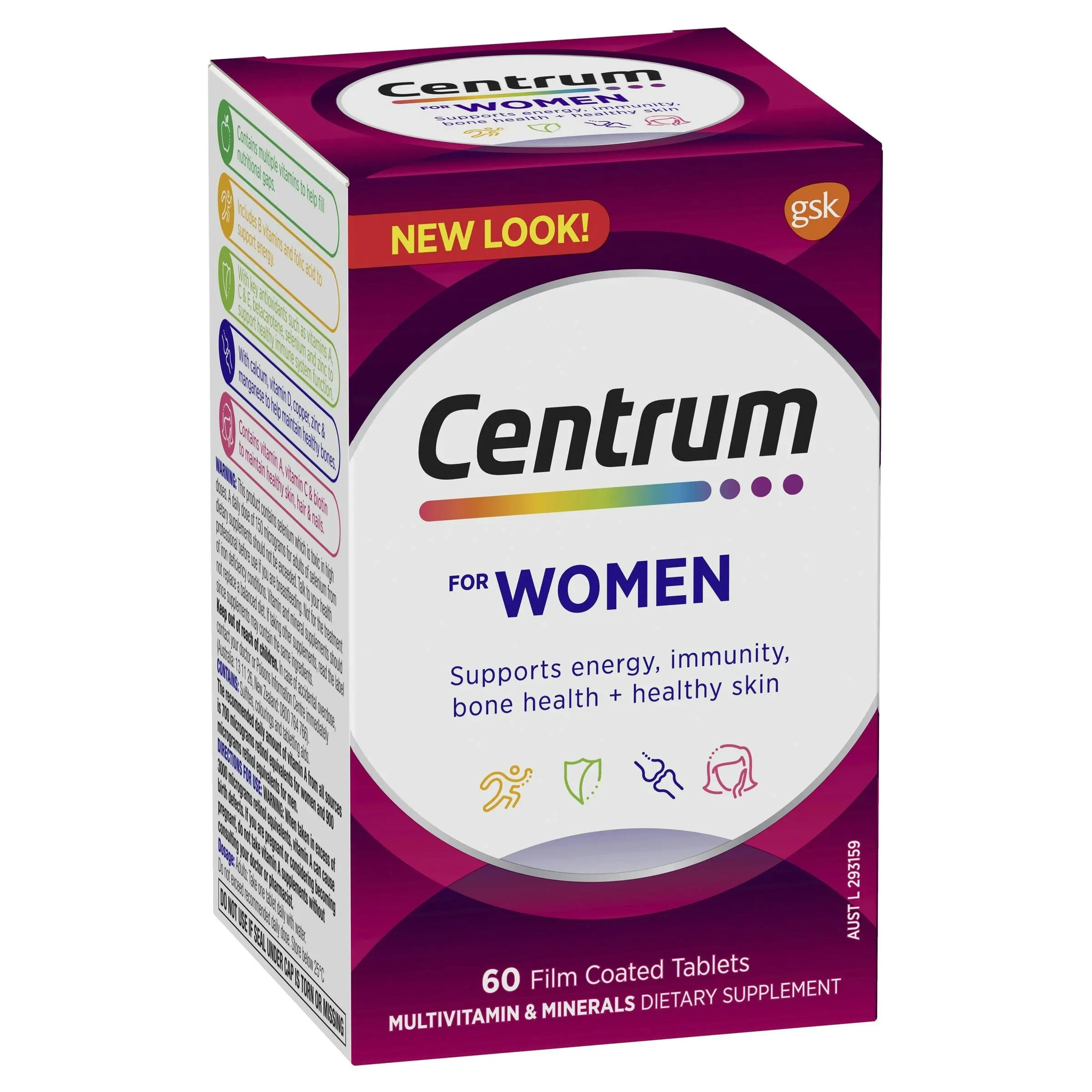 Centrum For Women 60 Tablets